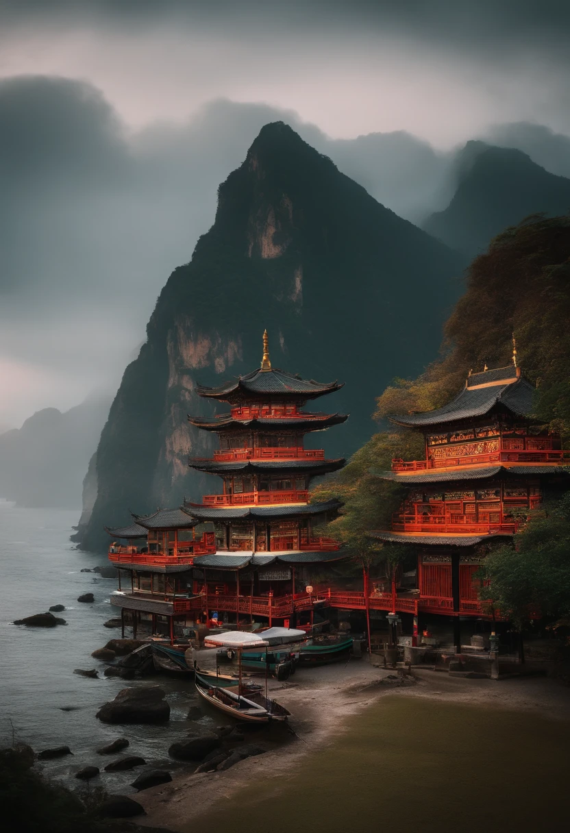 Crie uma imagem com tema oriental