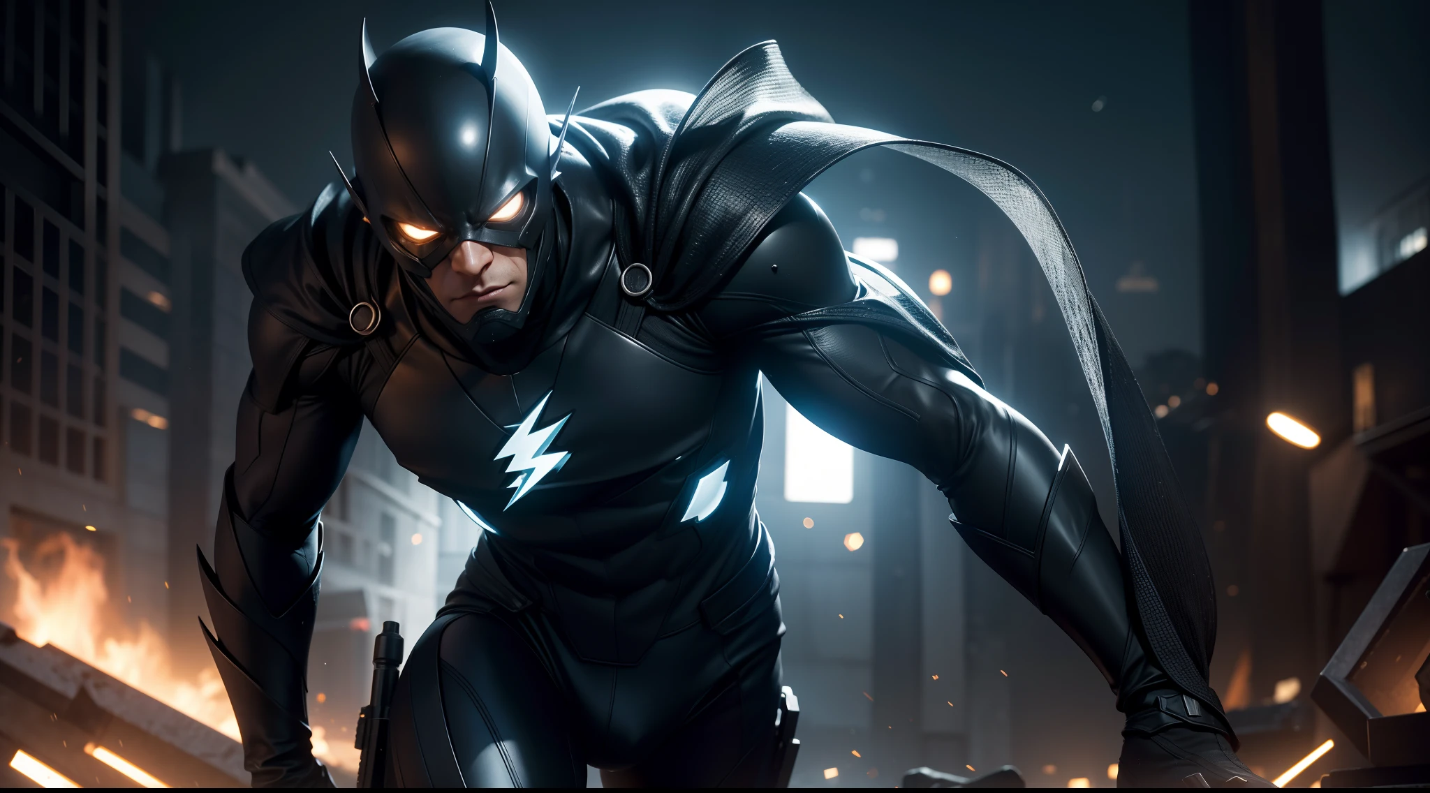 How to create a superhero who is crazy but looks like a villain and wears a scary outfit