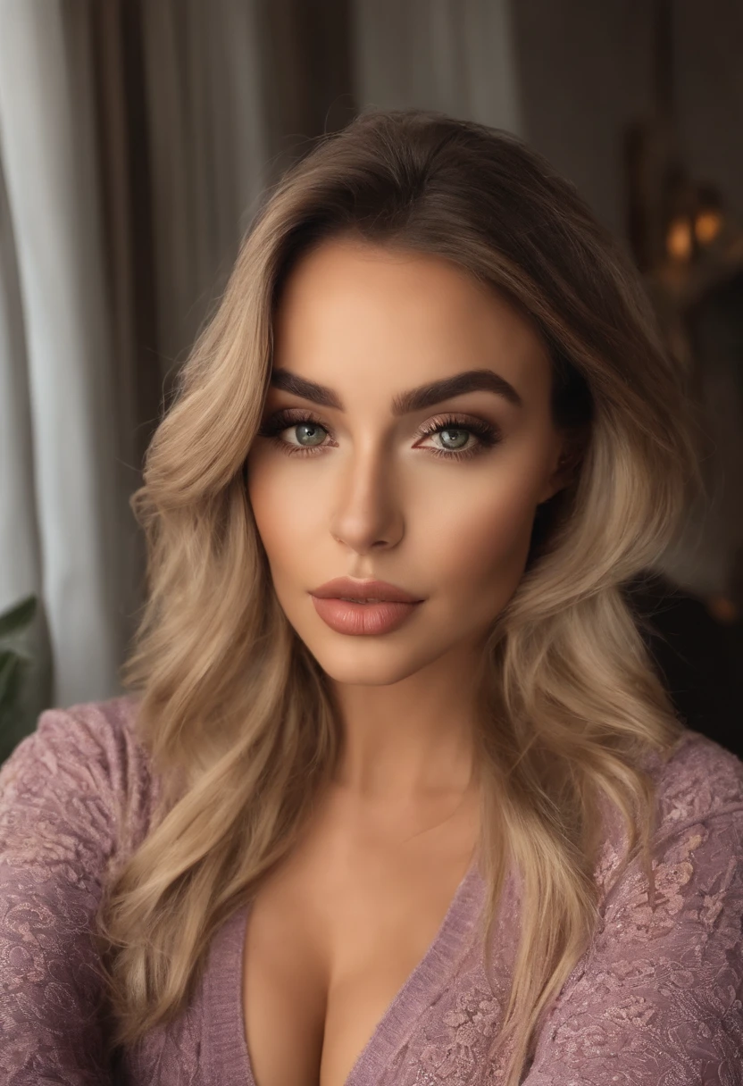 Mulher na regata e calcinha combinando, menina sexy com olhos azuis, retrato de Sophie Mudd, Retrato de Korina Cope, cabelos loiros e olhos grandes, selfie de uma jovem mulher, A maquiagem de um, maquiagem natural, Look directly at the camera, Rostos com artgramas, Maquiagem sutil, Great full-body shots, no quarto, seios grandes e cheios, uma loira, Latim, dingy gym