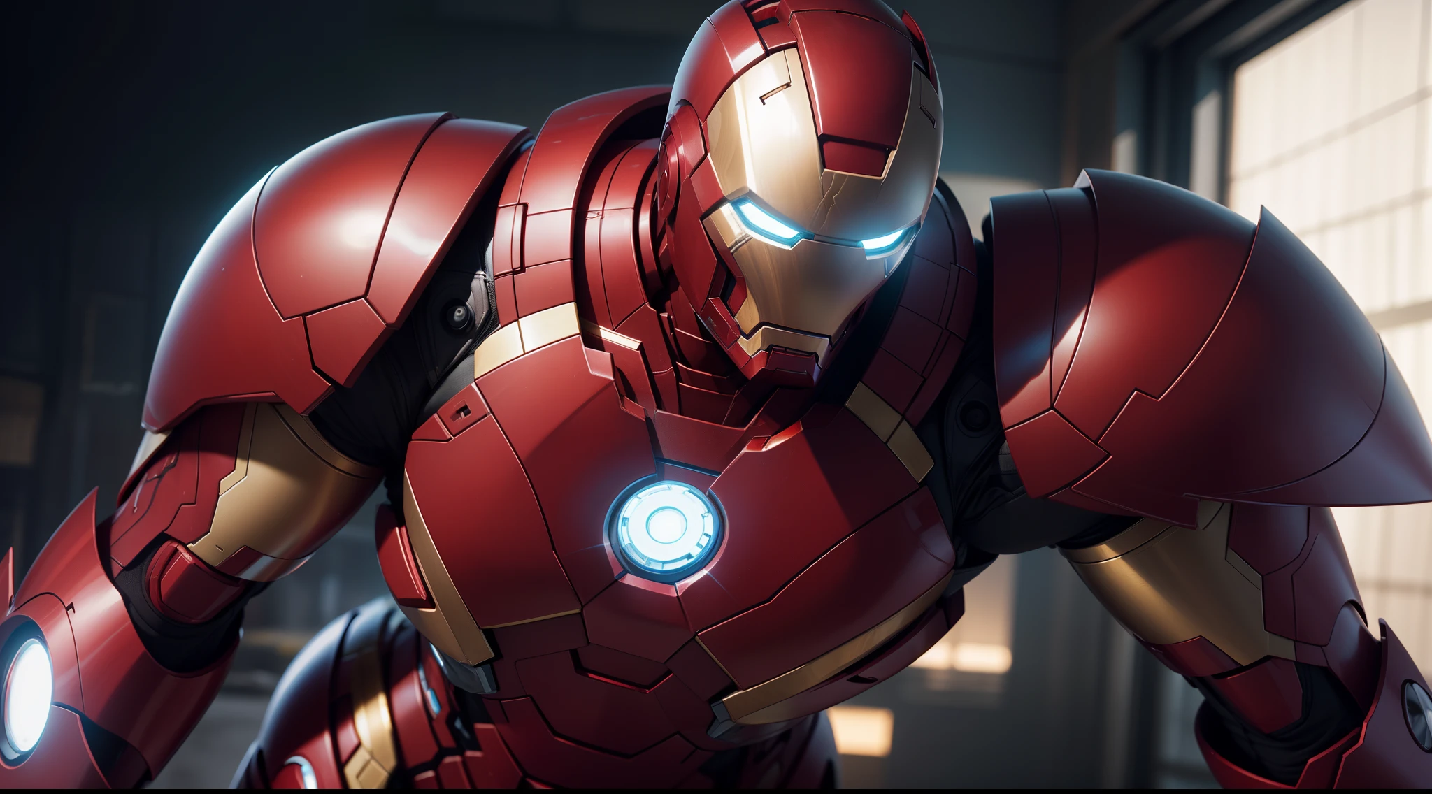 Sexy woman in an Iron Man costume from Marvel Comics, CGI with clear focus, Photorealistic, high detail, Realistic, Masterpiece, absurdress, Best Quality, HDR, hiquality, hight resolution, Extremely detailed, 8k wallpaper, intricate details, 8K UHD, Full-HD, (foto realista:1.2), Contrast, sharp lighting, Cinematic lighting, natural lighting, hard light, Backlighting, Global Illumination, Environment Occlusion