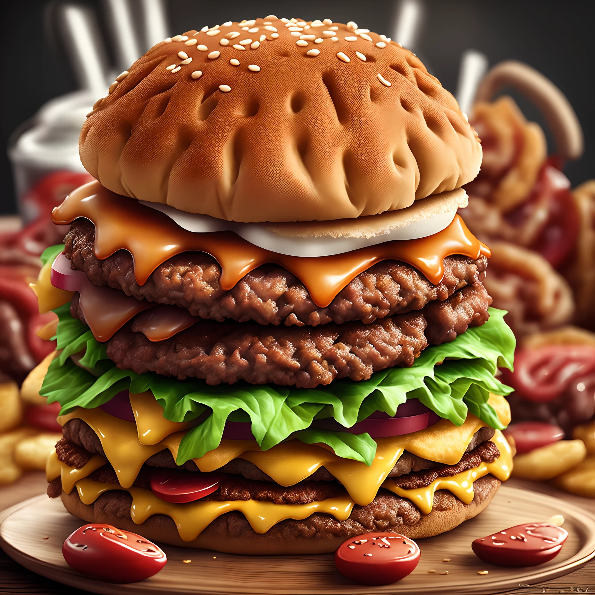 Create a logo like the one for the Big Boy fast food franchise. Una vaca levantando un plato con una hamburguesa