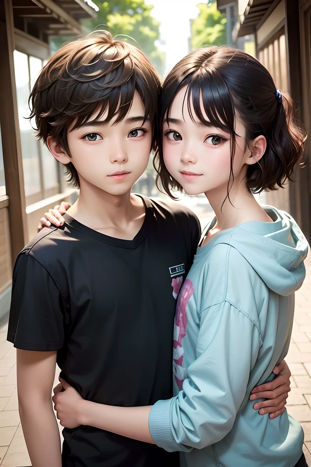-yeld bond Elold Sister,Detailed face,Detailed eyes,二重まぶた,Handsome,Sunny one,ssmile