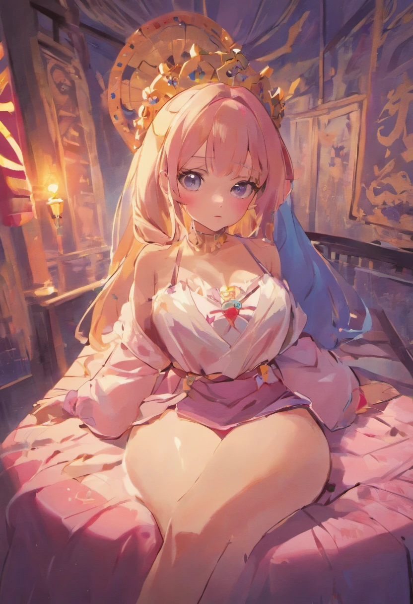 ((Best quality, 8K, Masterpiece :1.3)), Sharp focus :1.2, Korean sexy Barbie.((The king's concubine. Kingdom of Korea. with tattoos)) (Hanbok Korean traditional clothing ). Sleeping on the Bed. Nuances. Sad_mix4, 20 days,hyper realisitc:1.37),16K HD,