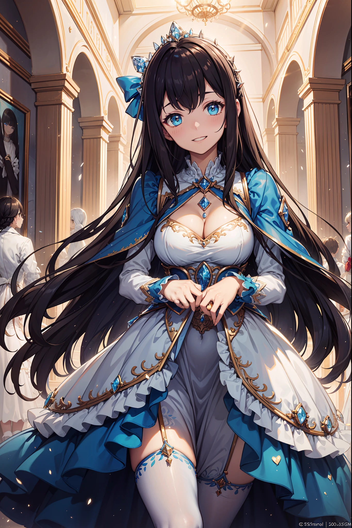 (1 girl:1.3), alone, chest, sexy dress、nsfw、開いたchest, silky long hair, (Brown) hair, (masterpiece, highest quality, highest quality, official art, beautiful and aesthetic:1.3), very detailed,most detailed,(super detailed),((very delicate and beautiful)),Bedroom