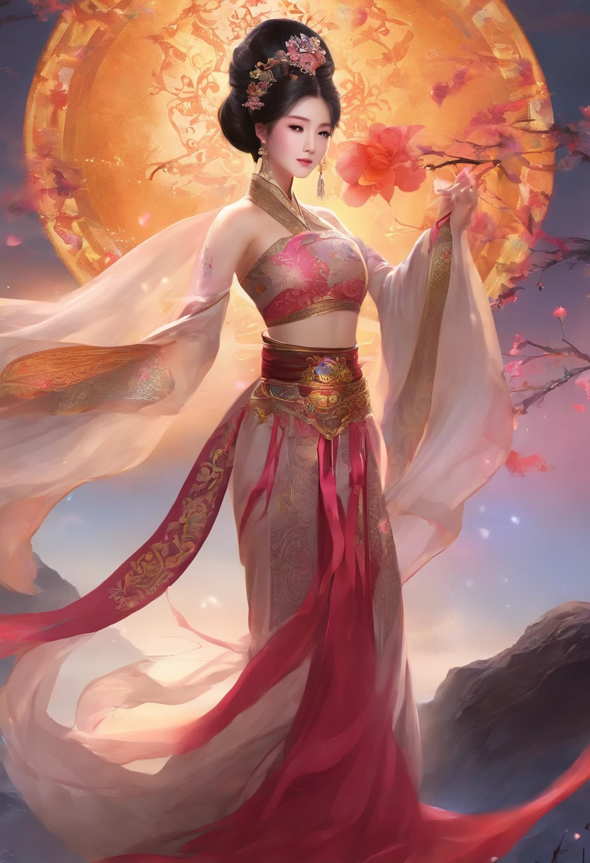 ((Best quality, 8K, Masterpiece :1.3)), Sharp focus :1.2, Korean sexy Barbie.((The king's concubine. Kingdom of Korea. with tattoos)) (Hanbok Korean traditional clothing ). Sleeping on the Bed. Nuances. Sad_mix4, 20 days,hyper realisitc:1.37),16K HD,