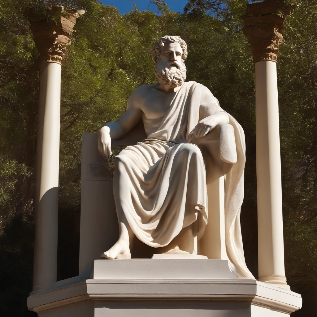 Statue of a Greek philosopher