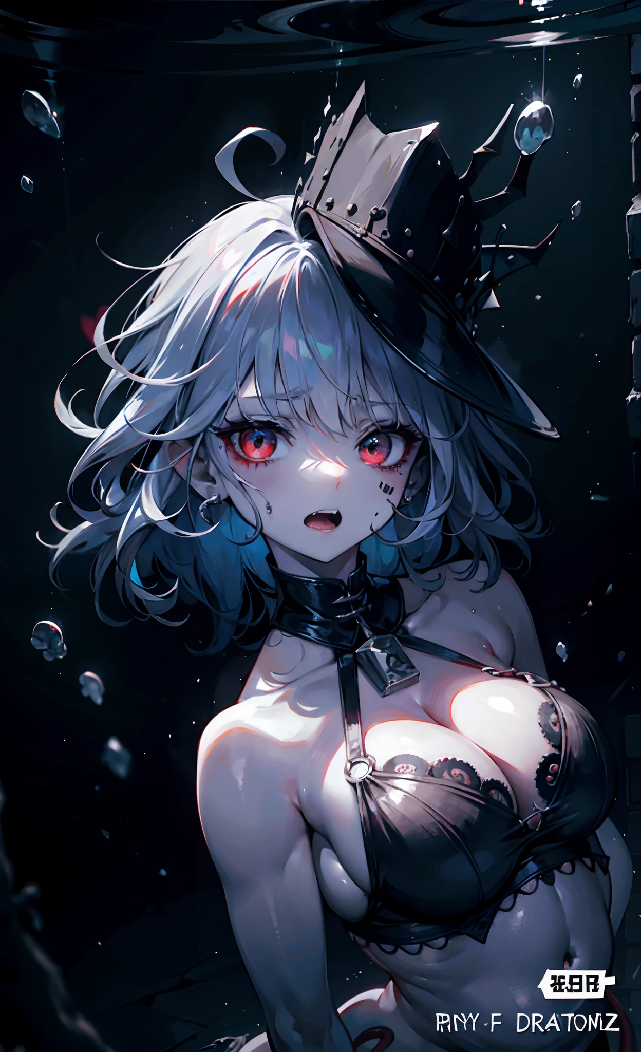 White hair, Red eyes, Long hair, , exposed , Messy clothes, Super , super gigantic breasts, Ocnfested, Medusa, Serpentine Demon Queen, Dry and cool, Pregnant belly, Long hair, Zombies vomit blood, many hands, multi leg, Leprechaun, large mouth, multi leg, Eight-legged octopus, Octopus Goblin, Urinary incontinence, Young girl zombie,Pregnant belly