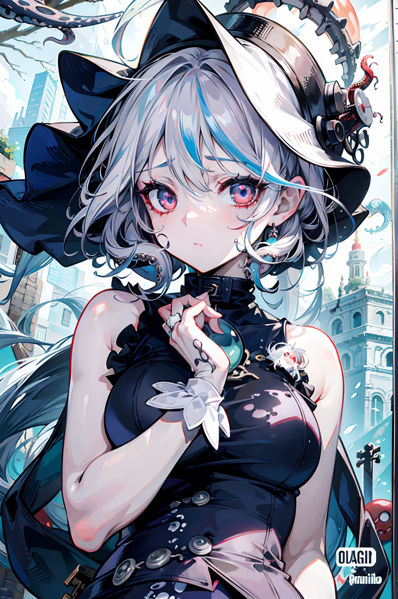 White hair, Red eyes, Long hair, , exposed , Messy clothes, Super big breasts, super gigantic breasts, Octopus infested, Medusa, Serpentine Demon Queen, Dry and cool, Pregnant belly, Long hair, Zombies vomit blood, many hands, multi leg, Leprechaun, large mouth, multi leg, Eight-legged octopus, Octopus Goblin, Urinary incontinence, Young girl zombie，Pregnant belly