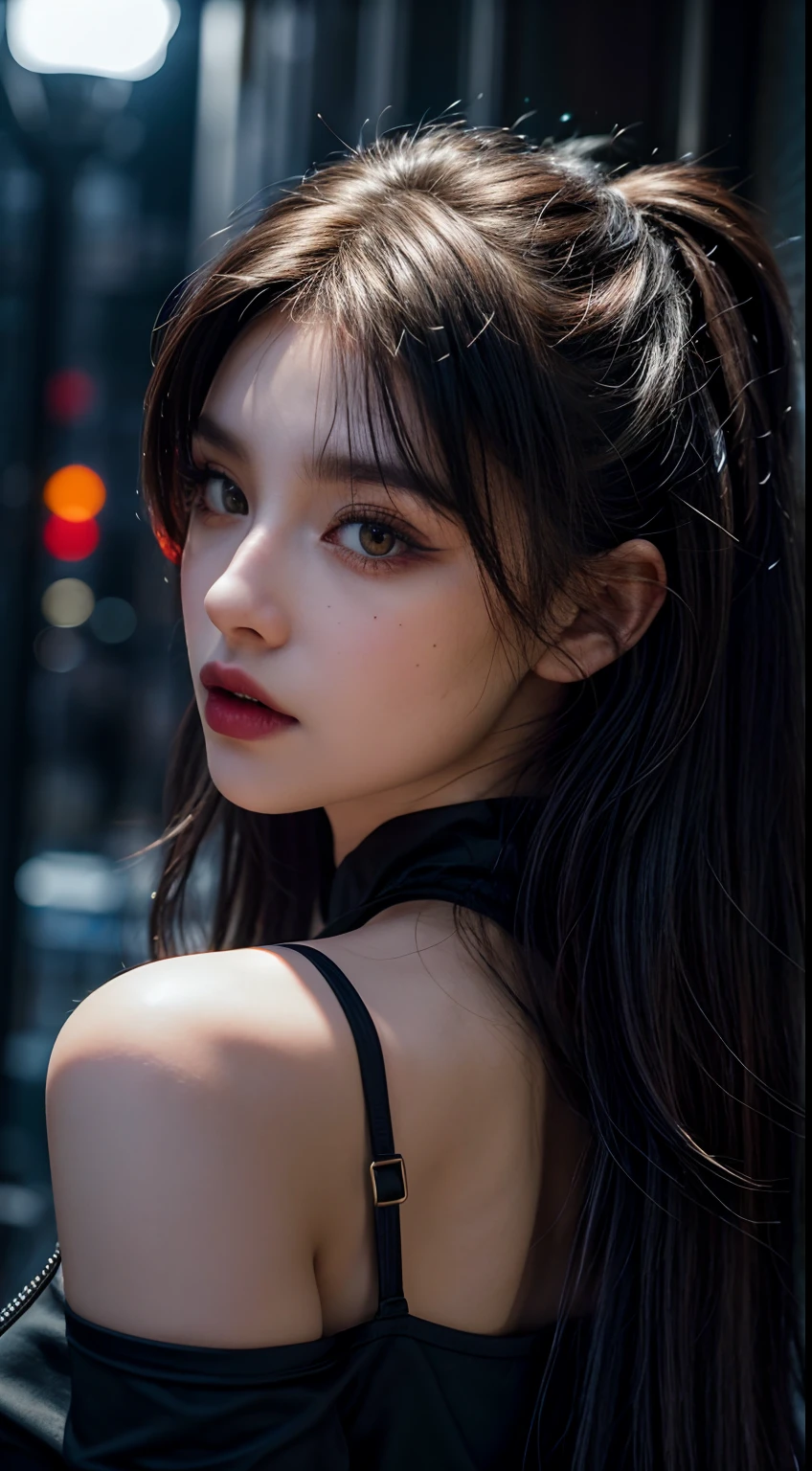 superb rendering, 8k, Masterpiece, Ultra Quality, Beauty: 1.2, Professional Illustration: 1.1, Ultra Detail: 1.3, Ultra Lighting, Highly Detailed, (dark light details) 1girl,
Goth_punk
heterochromia with Red Eyes and Yellow Eyes, bloack long hair, midshot, centered image, ultra detail, extremely face detail, extremely eye detail