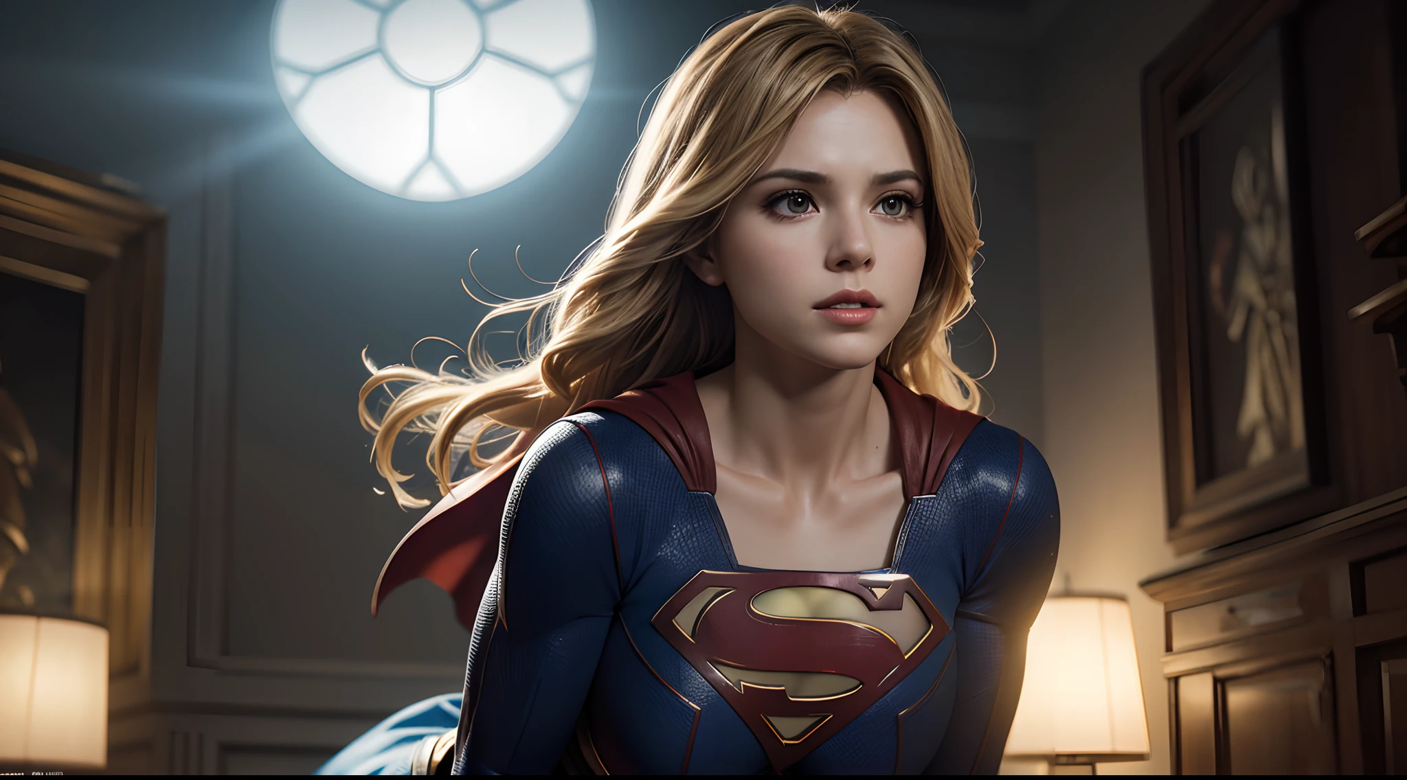 supergirl  (really big voluminous tits)
CGI with clear focus, Photorealistic, high detail, Realistic, Masterpiece, absurdress, Best Quality, HDR, hiquality, hight resolution, Extremely detailed, 8k wallpaper, intricate details, 8K UHD, Full-HD, (foto realista:1.2), Contrast, sharp lighting, Cinematic lighting, natural lighting, hard light, Backlighting, Global Illumination, Environment Occlusion