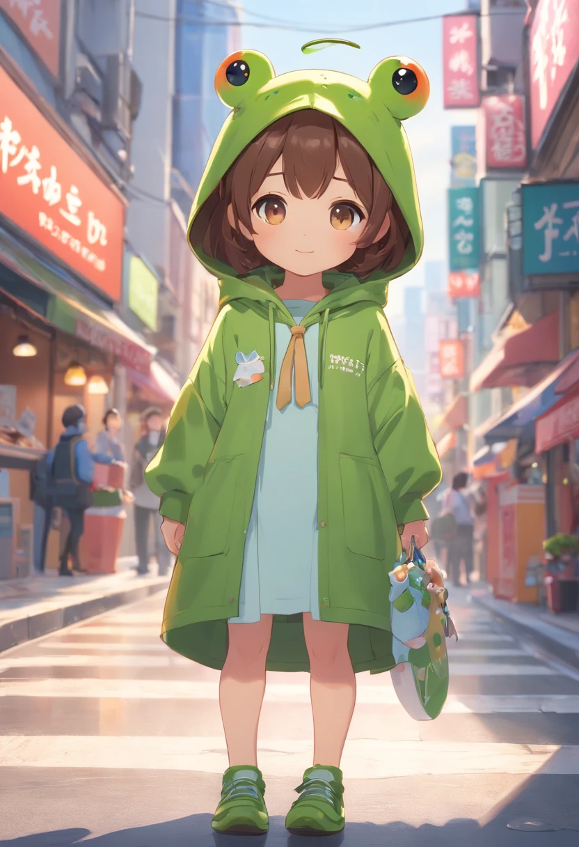 Frog Hoodie、BREAK、We transport in groups in the middle of the city、(((hight resolution、4K、8K images、Hold your head and worry，regrettable，Pop Mart Blind Box IP、１００Close up portrait of cute knight doll of a person、Young One Angel Style、Wear longer, Dress fluently、Lop style、Poseline doll、Little people々々々々々々々々々々々々々々々々々々々々々々々々々々々々々々々々々。Little people々々々々々々々々々々々々々々々々々々々々々々々々々々々々々々々々々、unreal enginee 5、Light 3D/C4D production: 8K HD quality/illuminating/Ultra-fine lens description 1.5、flawless、Chibi Background/Cinematic。