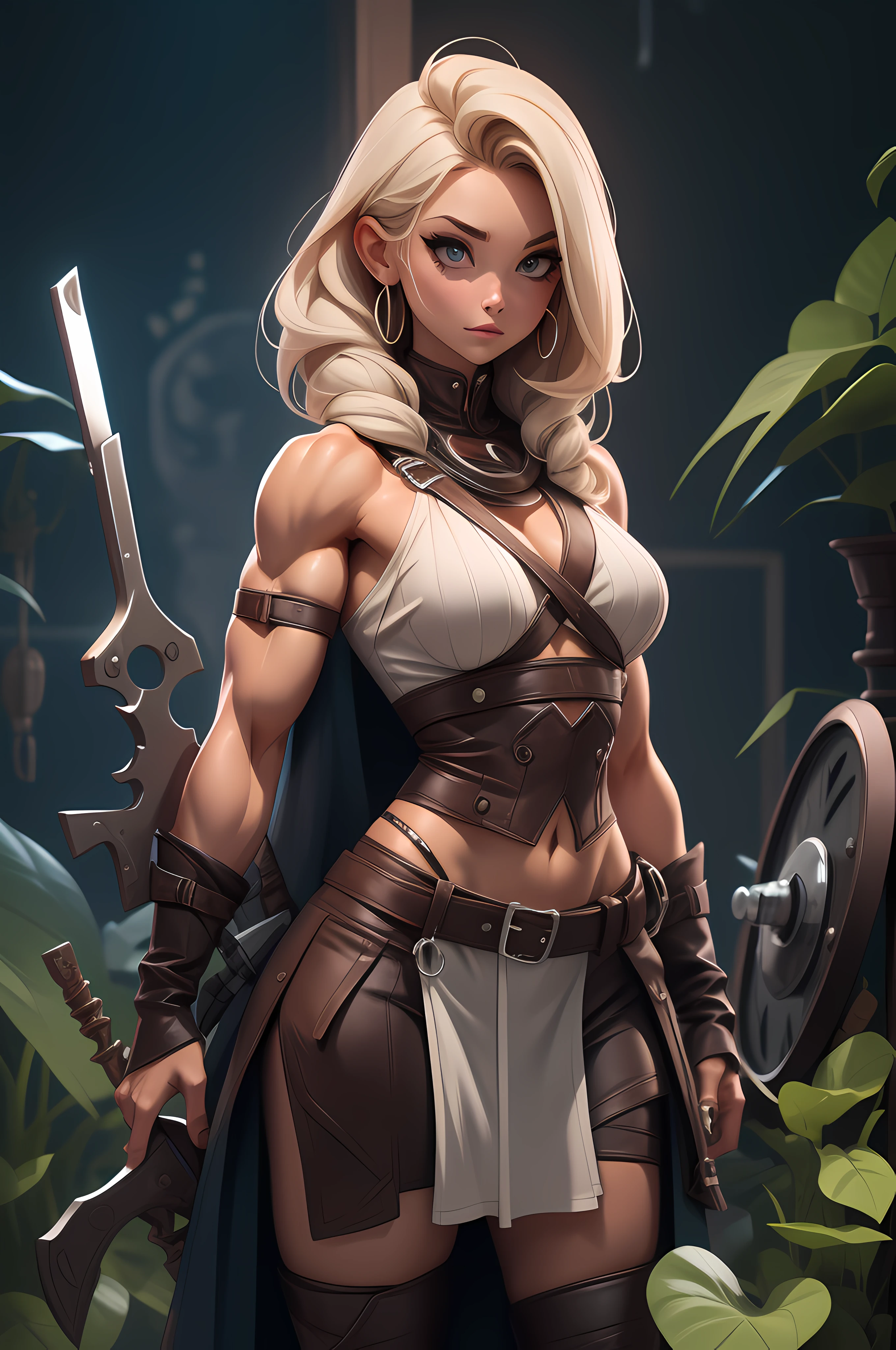 woman, (muscular)