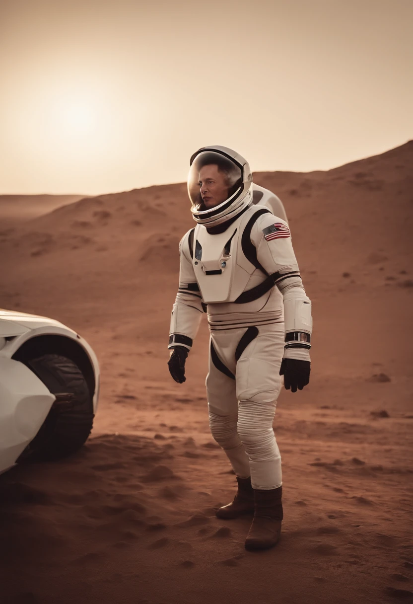 elon musk arriving on mars