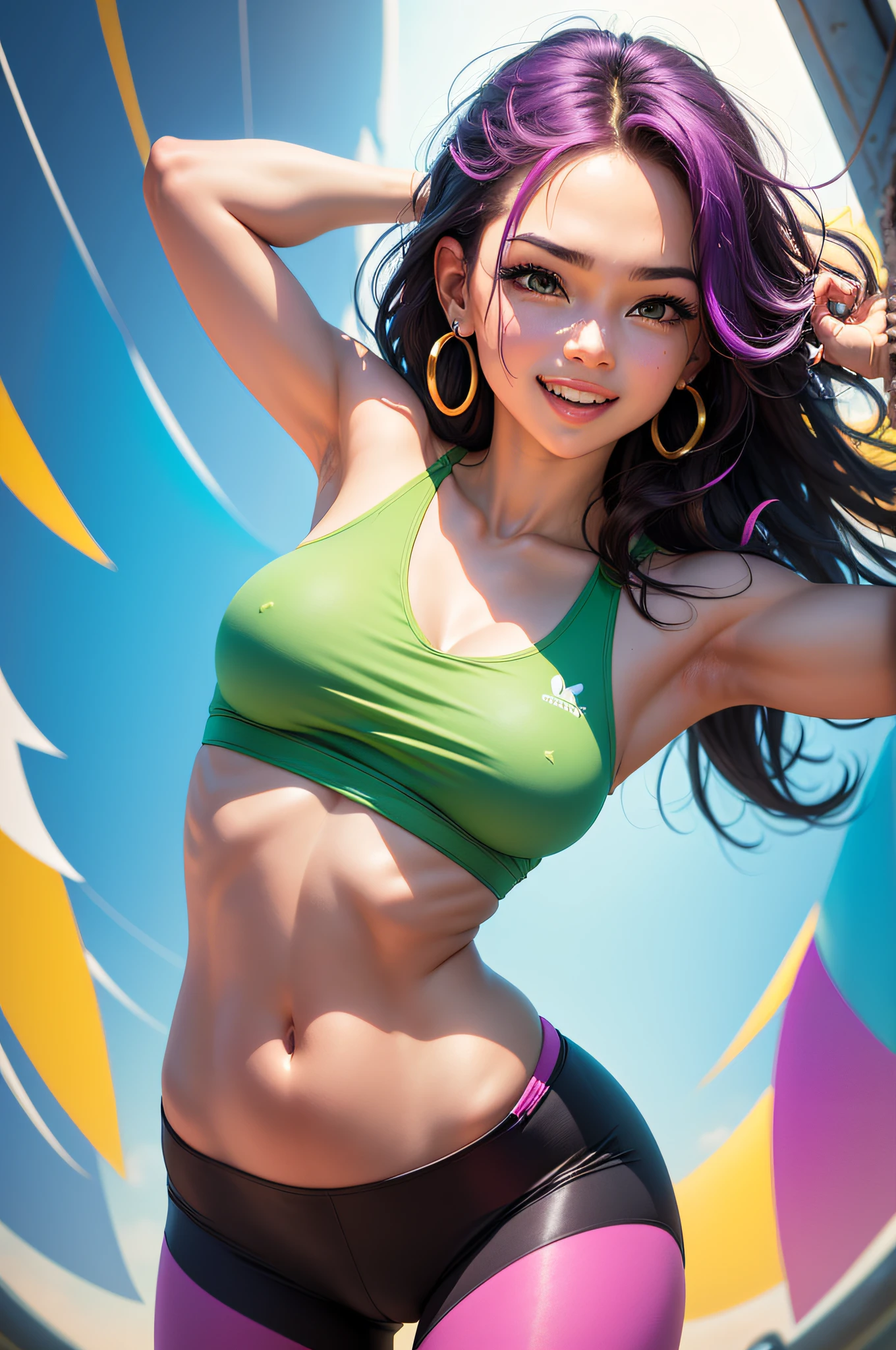 ((🌈)) ((🌟)) ((🧘))
Description: Embrace the vibrant energy and playful spirit as you embody the character Alex, radiating joy and vitality in the dynamic Side Plank Pose. Explore the colorful possibilities and expressive movements of this captivating yoga pose. Let your imagination guide you in creating an artwork that reflects Alex's unique personality and zest for life.
Choose a vibrant color palette that evokes a sense of energy and playfulness. Dress Alex in attire that complements the theme, such as a brightly colored sports bra and leggings. Enhance the artwork with accessories like bold statement earrings or a colorful headband to add flair and expressiveness.
Depict Alex in the Side Plank Pose, balancing on one hand with the body lifted and extended. Capture the strength and grace in their posture, showcasing their unwavering determination and vibrant spirit. Consider adding dynamic elements like flowing hair or a swirling background to accentuate the sense of movement and energy.
With an artistic eye and a touch of whimsy, bring Alex's playful and vibrant essence to life in the Side Plank Pose. Let your creativity soar as you capture the joy, vitality, and unique personality that make Alex shine.
May this artwork inspire and captivate, representing Alex's vibrant energy and playful poses in the Side Plank Pose.