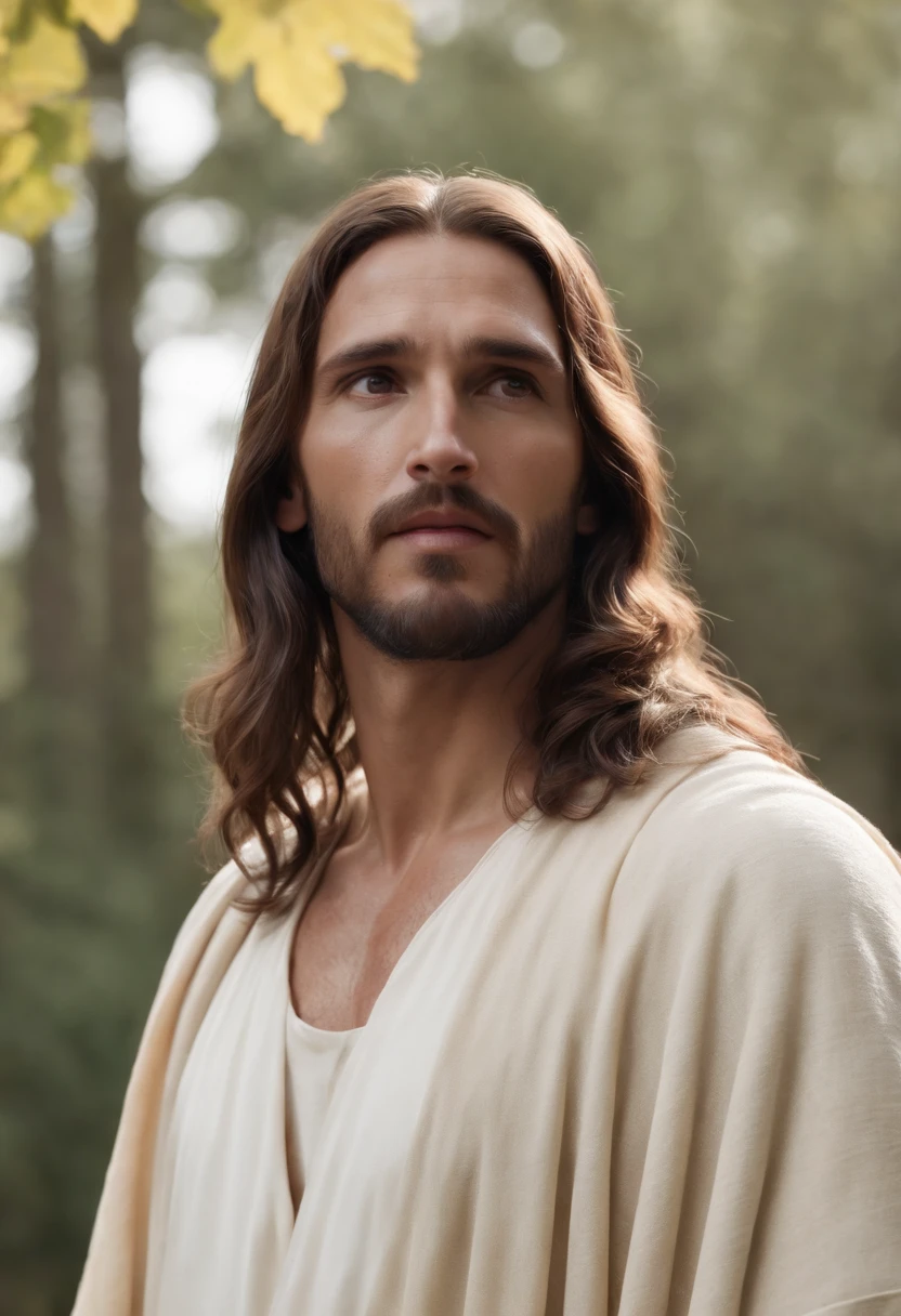 Jesus de frente, ultra realista, 4k