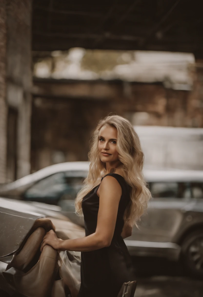 A 24-year-old girl photo of the whole blonde body waiting for you in your living room with brown eyes a not too dark complexion,Very elegant bob cheuveux coupe. Very short black skirt open white shirt boots,gros seins,seductive look