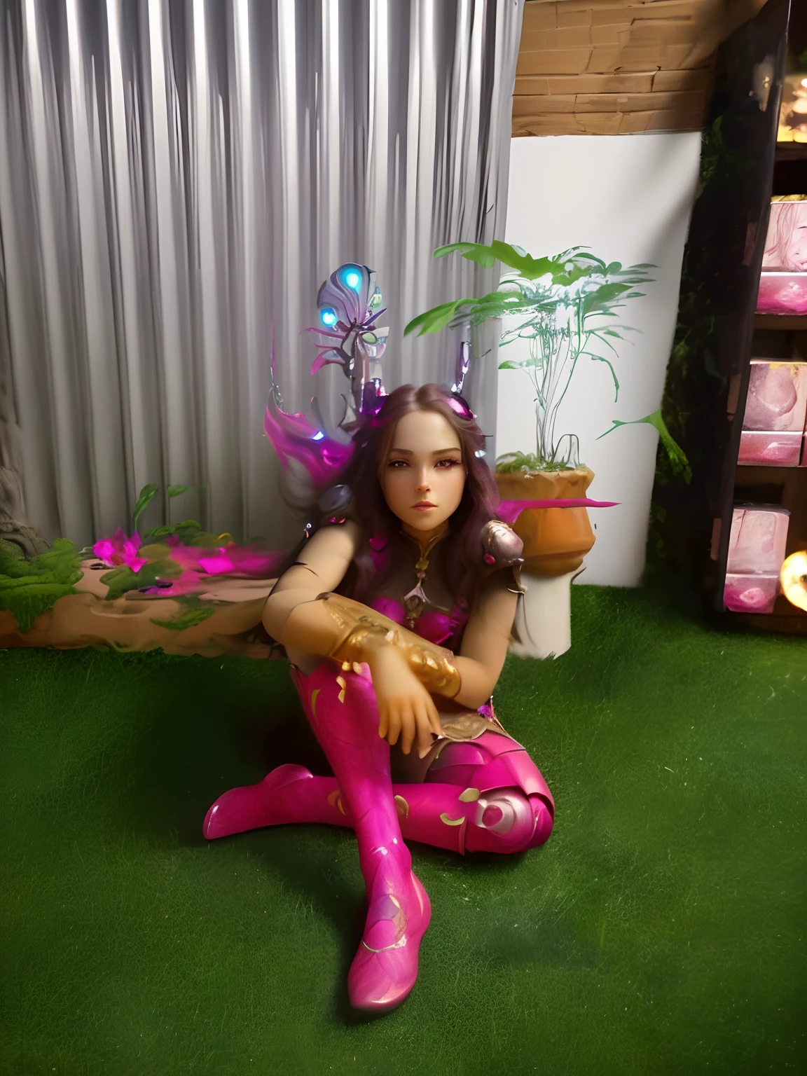 ((best quality)), ((masterpiece)), (detailed), close-up person, long hair, (fantasy art:1.3), cute cyborg girl, highly detailed face, (render of April:1.1), beautiful artwork illustration, (portrait composition:1.3), (8k resolution:1.2)