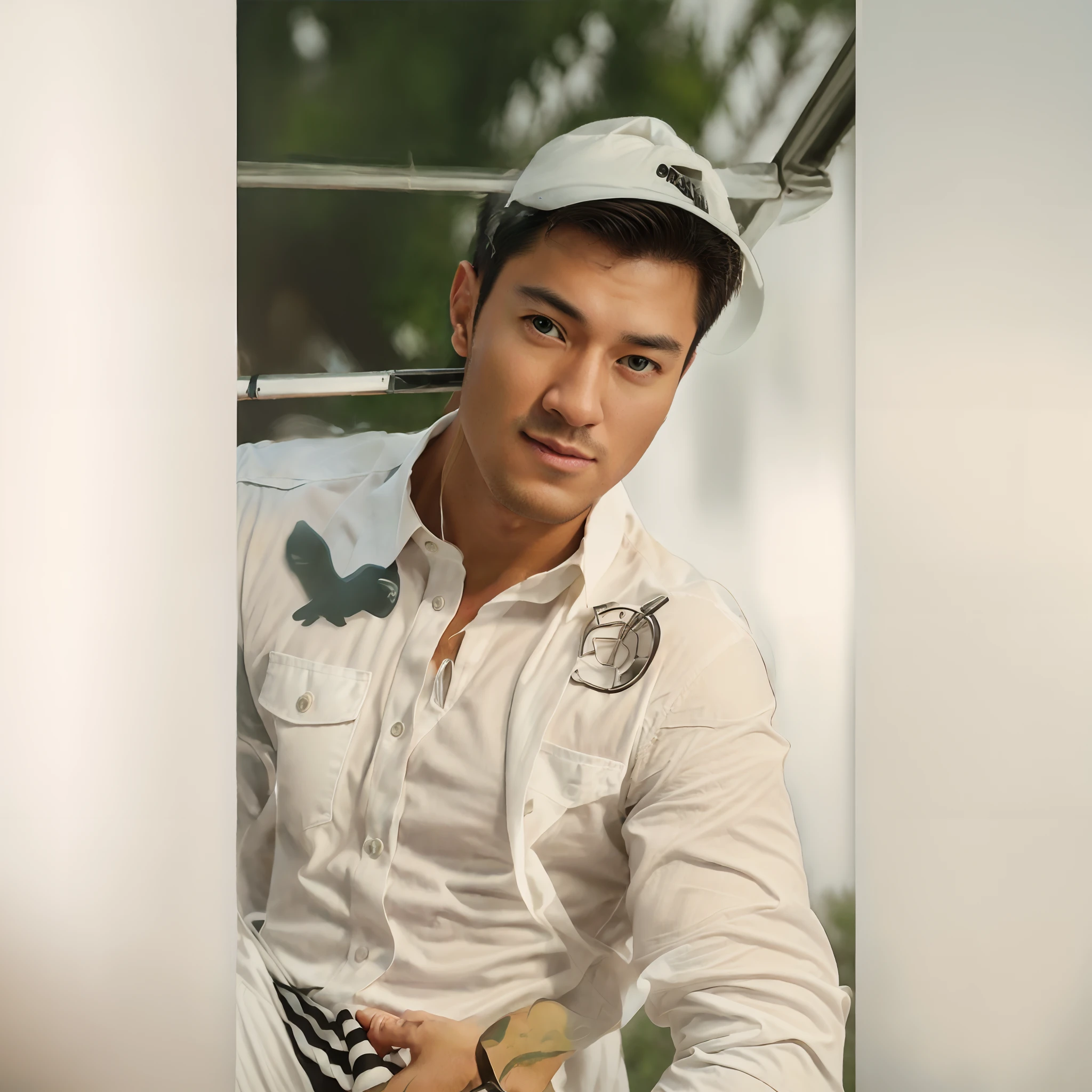 1man,
a 30 y.o muscular male wearing long-sleeve white shirt and tie, upper body,
soft lighting,
masterpiece, best quality, 8k uhd, dslr, film grain, Fujifilm XT3 photorealistic painting art by midjourney and greg rutkowski