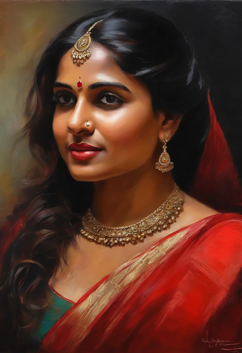 An Indian ethnic traditional dancer, detailed and sharp focus on her face, ultra details, hi-res, portrait by Willem Haenraets, watercolor, wet on wet and splattering techniques, centered, perfect composition, abstraction, surrealism, trending on artstation, sharp focus, studio photo, intricate details, highly detailed, by Greg Rutkowski --auto --s2