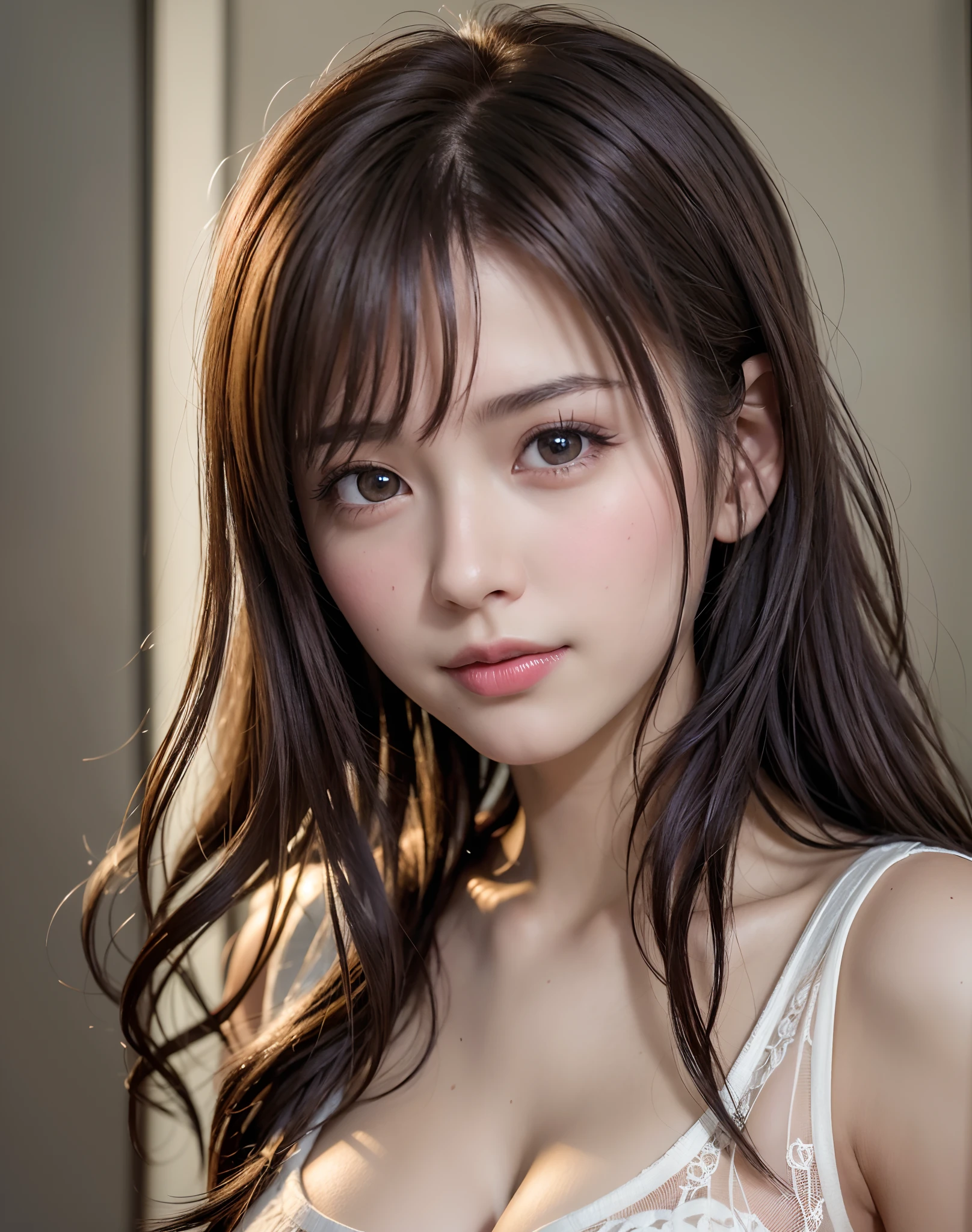 Focus on people。Create and express the best shining composition of the person in a realistic way。((​masterpiece))、(((top-quality)))、((ultra-detailliert))、(A hyper-realistic)、(highly detailed CGillustration)、(extremely delicate and beautiful)、Girl a masterpiece、top-quality、Realistic skin feeling、Realistic fabric、We will introduce a realist illustration focusing on the center front of girls with realistic and ultra-detailed eyes.。This is the absolute rule, and the following sentence expresses the image quality。 The greatest painter in human history meets an unparalleled beauty、It is the greatest masterpiece in the history of the Inuiku Ichigo, which depicts the most beautiful figure of a lifetime.。 Create stunning anime artwork that is currently trending on seaStation、Introducing exquisite beauty and seductive aesthetics。