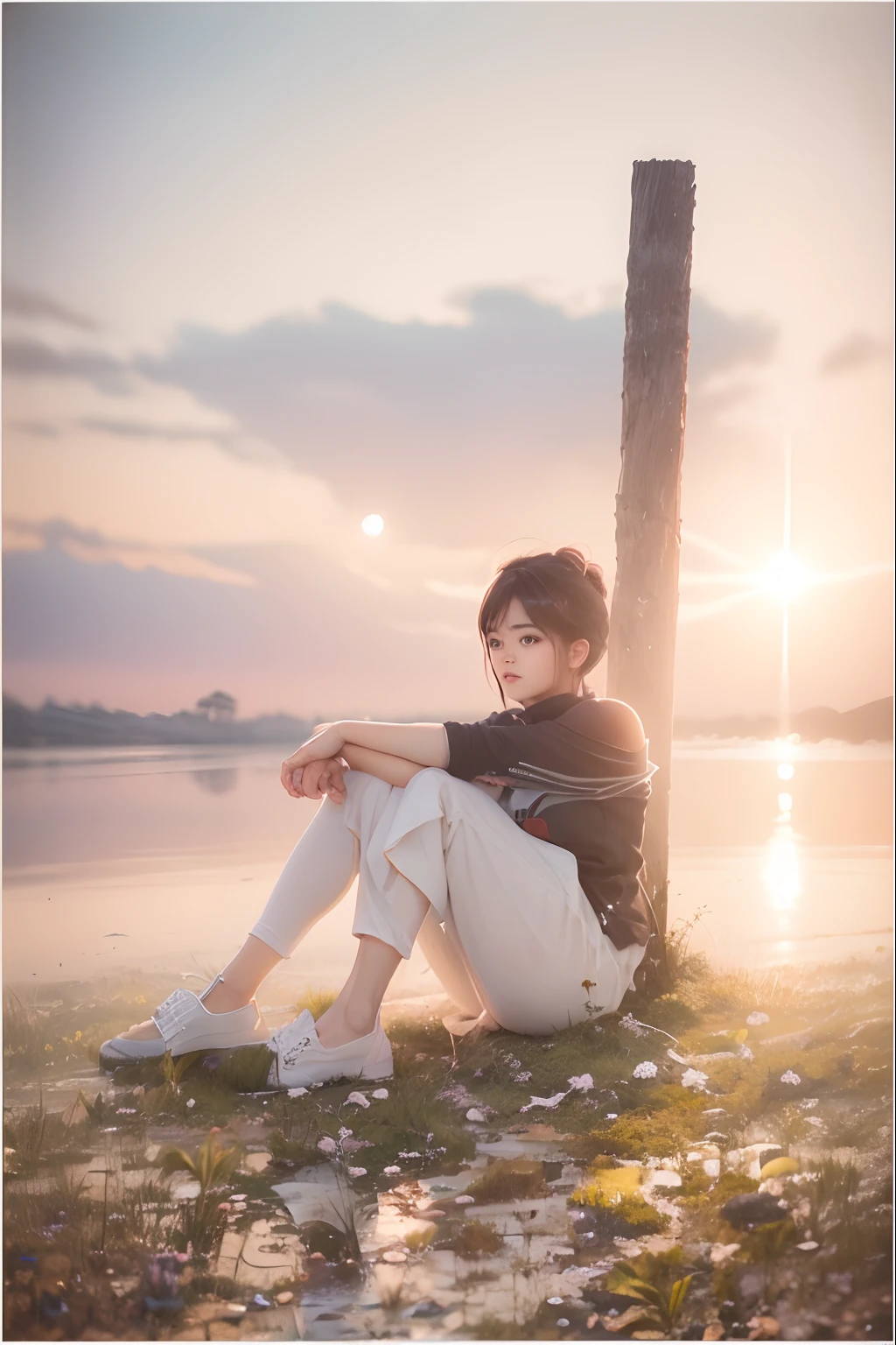realistic ,masterpiece, best quality, girl, woman, highres, portrait, photo_light, {{}}, ulzzang-6500-v1.1:0.8