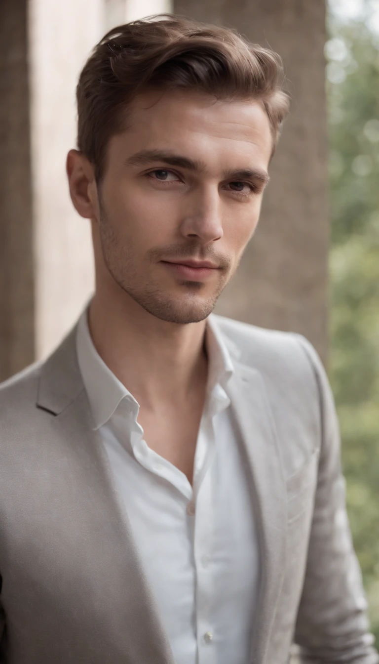 Elegant man in slim clothes,Portrait