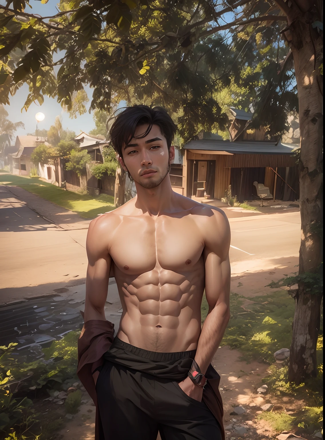 Handsome body ultra realistic, -v4