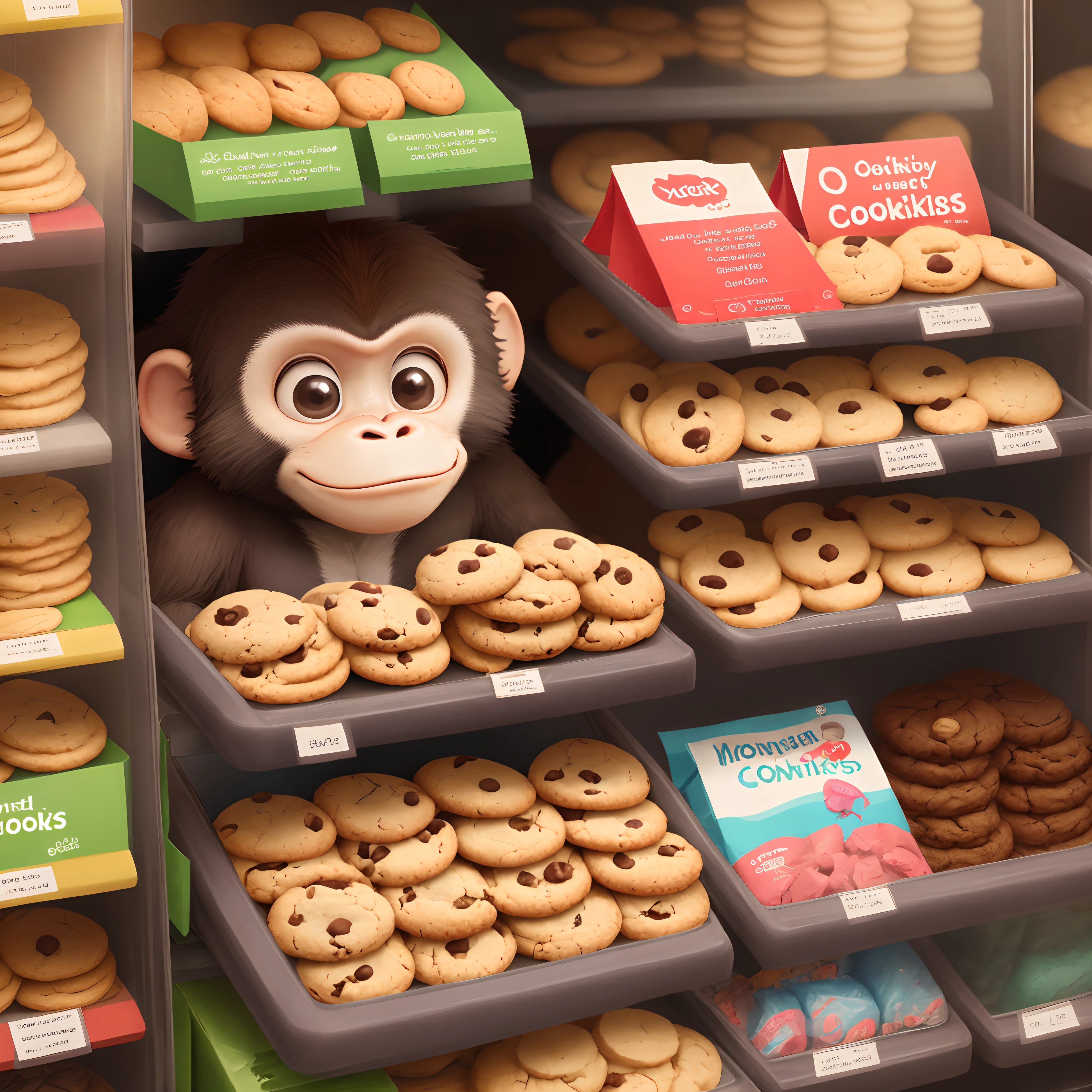 Monkey Selling cookies