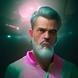 ultra hyper realistic photo,
Low Angle,
best quality,
masterpiece of a
(man wearing, (track pants|gorilla costume:0.91), silver thin beard)
soft realistic skin, pores, ultra realistic skin, neon pastel, moody lighting, Tilt-shift, Post-apocalyptic, Kidcore, in a Ruins of Len Viejo, (dynamic pose:1.10), (good composition:1.10), (subtle lighting:1.10), (award winning:1.10), ((breathtaking:1.10:1.35)), (masterpiece:1.10), (high detailed skin:1.2), (film grain:0.04), particle effects, __camera_models/sigma__, Tintype, speed lines, (middle aged beautiful perfect face:1.10), (pink:1.10)