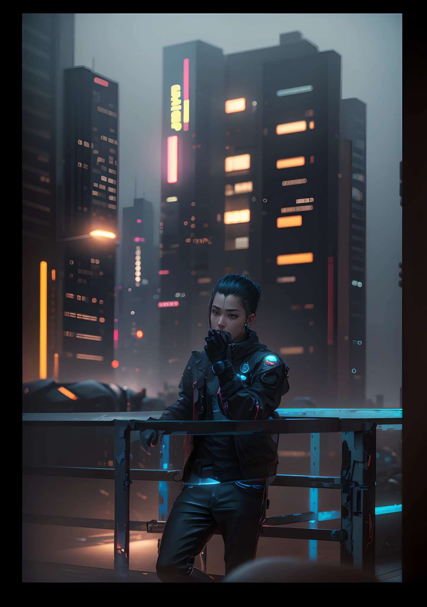 Cyberpunk, realistic, shoft lighting, real face cut original, realistic 16k ultra