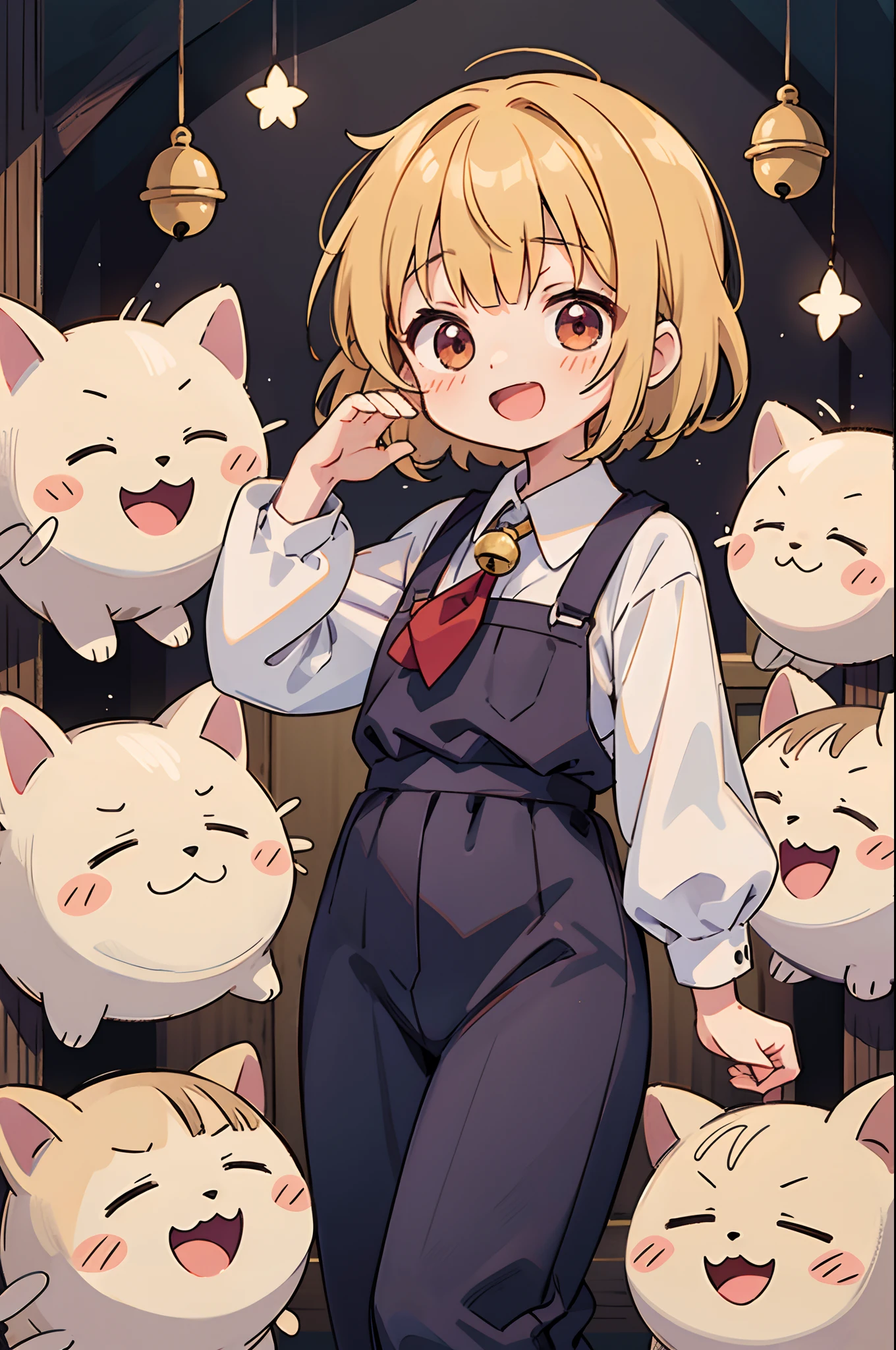 digitalart、Dark Spirits、Yuru Chara Style、Laugh、Wearing a bell