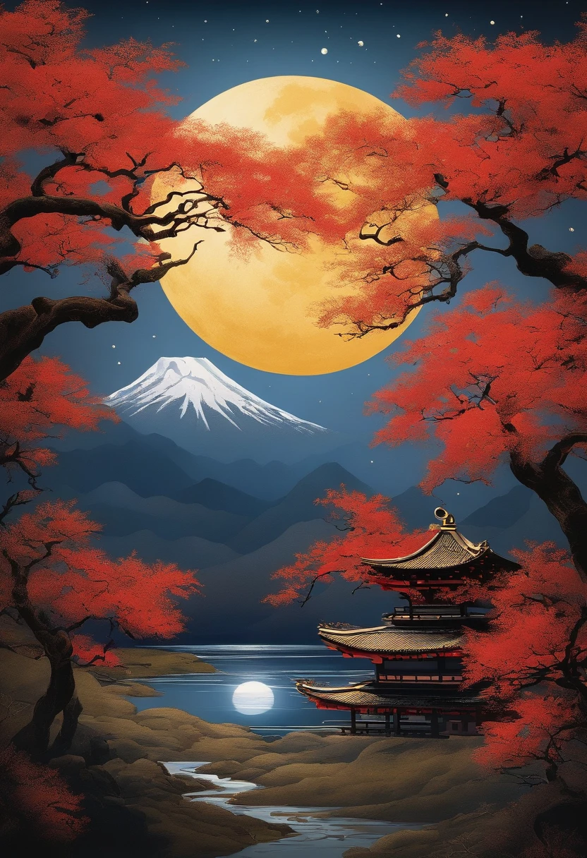 high class shodo Inochi Moon and Sun mistic