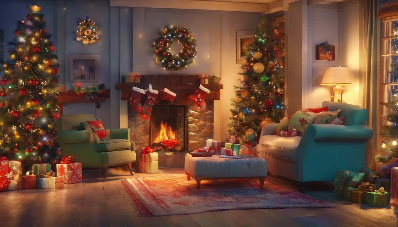 Christmas Eve,Full of happiness,An atmosphere that makes you smile