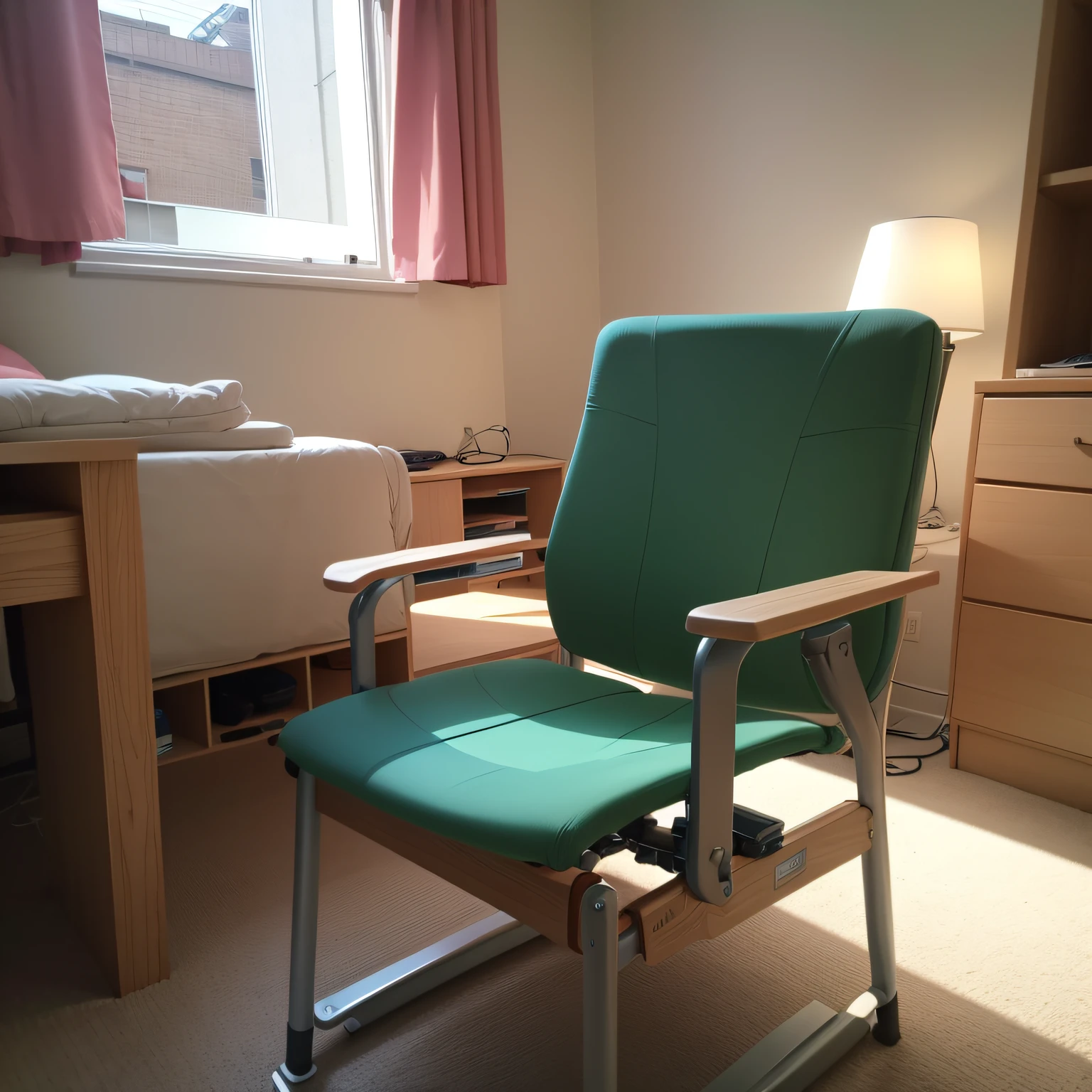 chairs at the foot of the bed with SPRING SYSTEM INSTALLATION