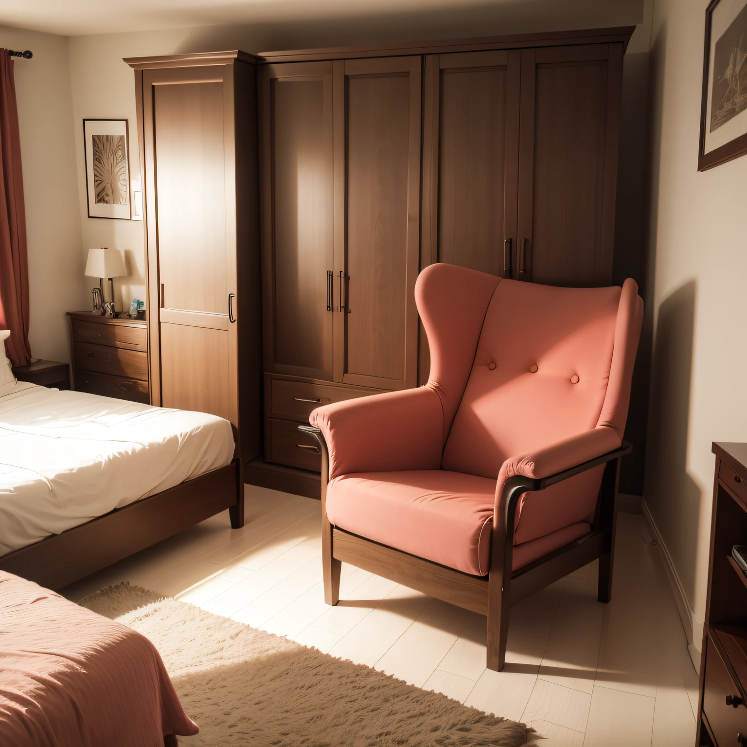 chairs at the foot of the bed with OPTIONAL MECHANISMS