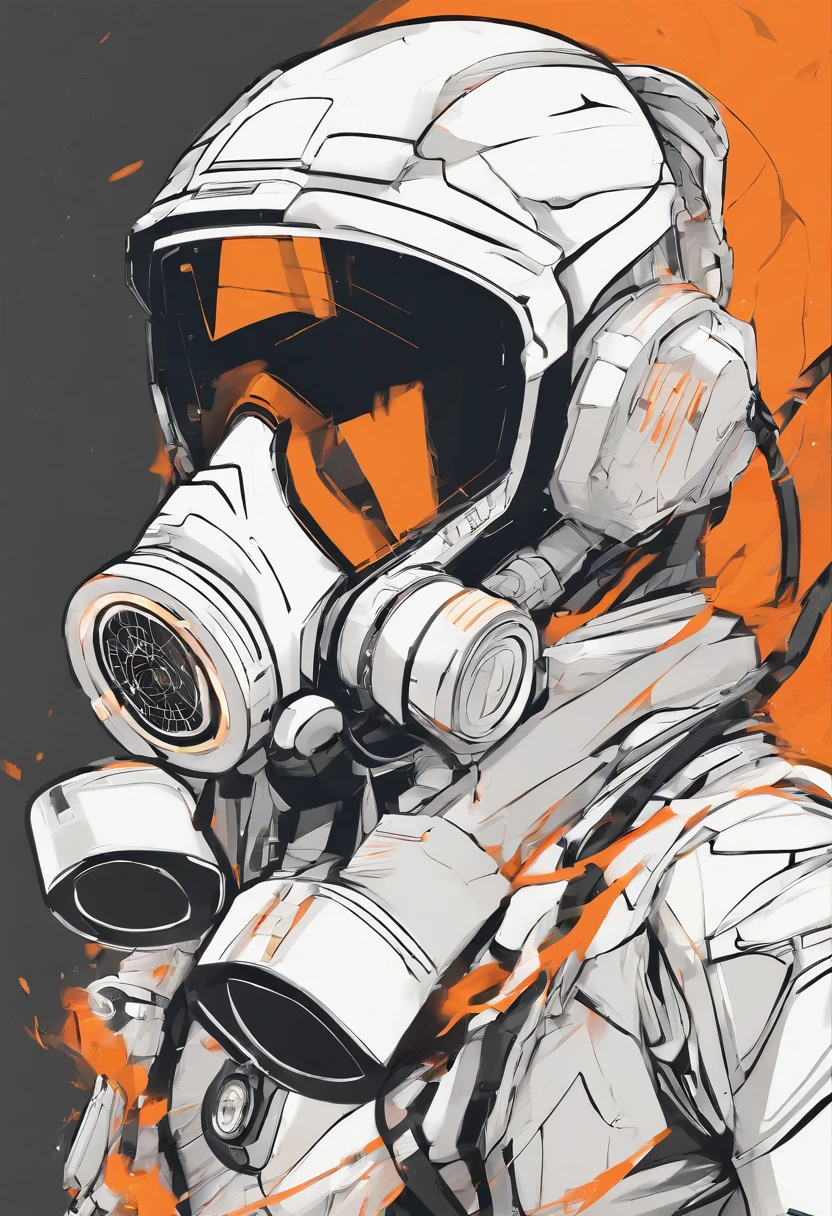 Raging Blast, darkness, ash, gas mask, last light, best quality, masterpiece