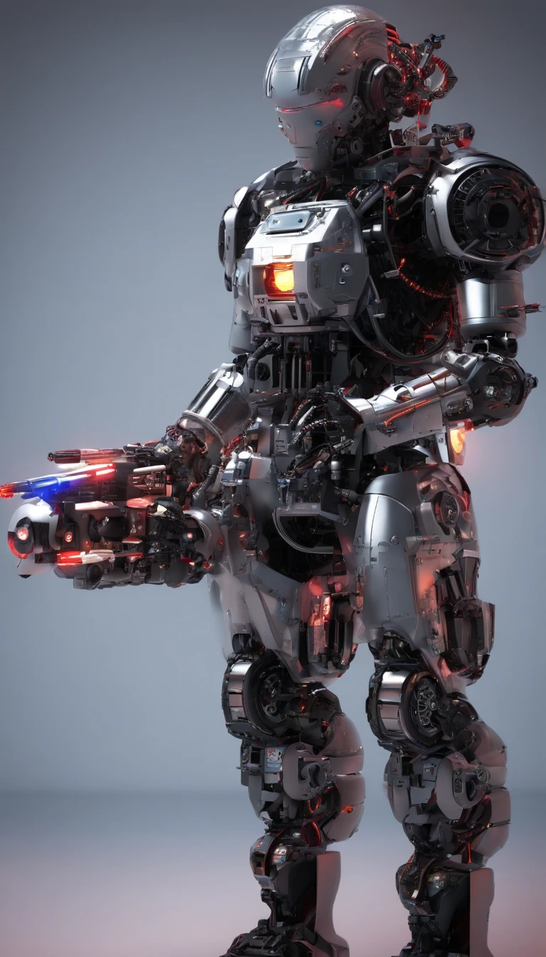 The person in the photo I gave々Using the,Robotic rats, (Blind box toy style:1.2), (Full body shot) , 1 Transparent Boy,Behind him is a transparent and cute robotic mouse, Transparent mech, Exquisite helmet:1.2, Luminous goggles:1.2, Cyberpunk, dreamy glow, bright neon, Clean, White background, ( Global illumination, Ray traching, NFFSW, unreal render,reasonable design, high detal, masutepiece, Best quality, hyper HD, Cinematic lighting)