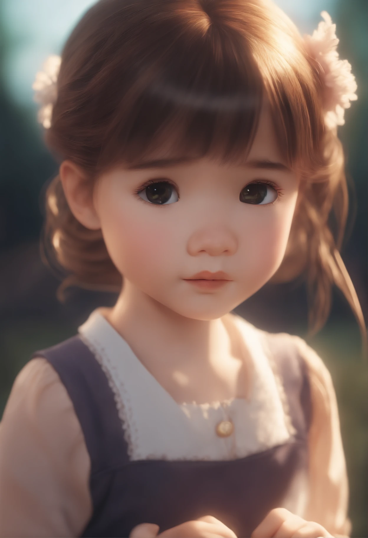 Sunshine Little Girl Ultra HD Light Color Rendering Simple Professional