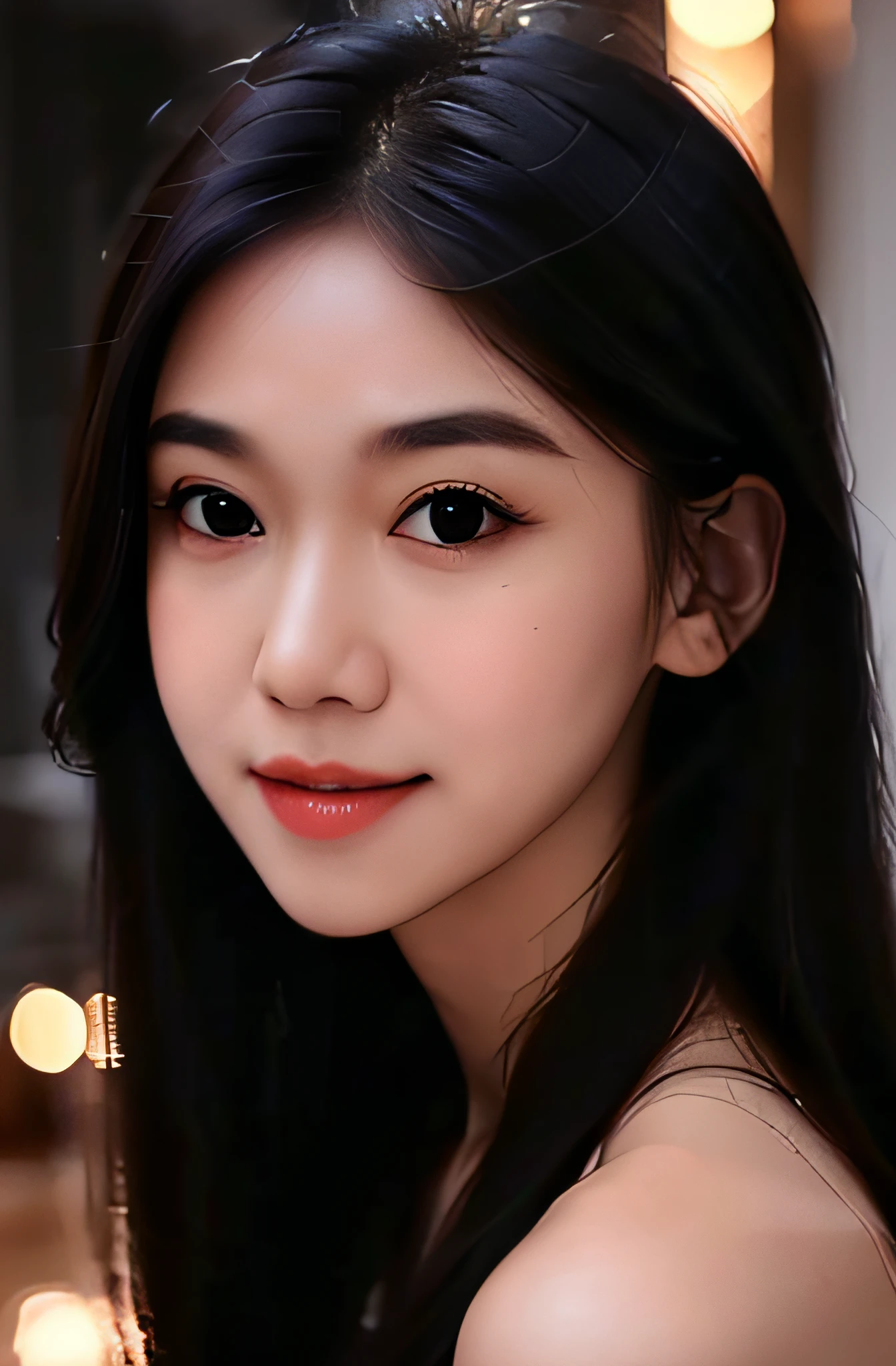 (masterpiece, bestquality, Beautiful quality, Realistic, looking at the audience, detailed lighting, very detailed skin, I have very detailed., Very detailed teeth, glossy, 10: 1.2), (Photos of women, 1 girl: 1.2),
