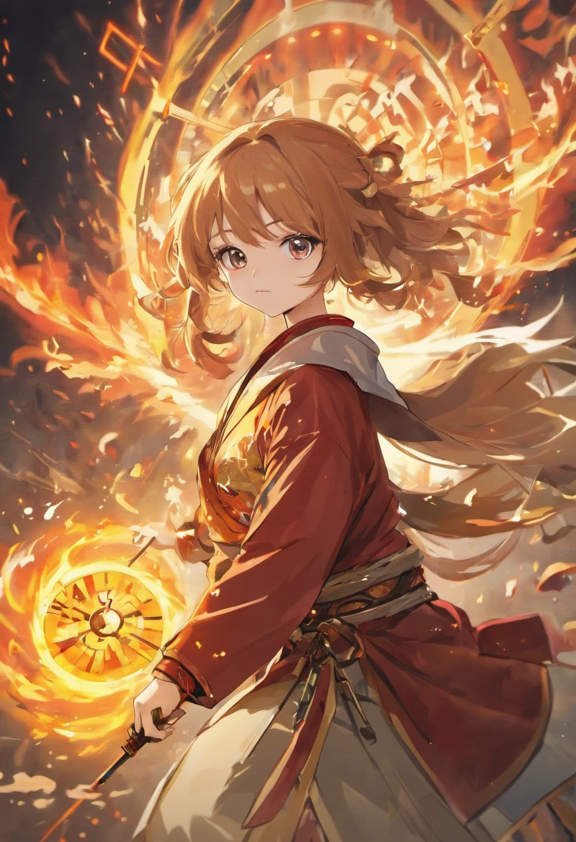 (Best quality,4K,8K,A high resolution,Masterpiece:1.2),Ultra-detailed,(Realistic,Photorealistic,photo-realistic:1.37),Chinese Taoist compass, Burning Chinese talismans, Mahogany sword, Traditional ink painting, Ancient calligraphy, Enigmatic Atmosphere, Vibrant colors, Ethereal lighting