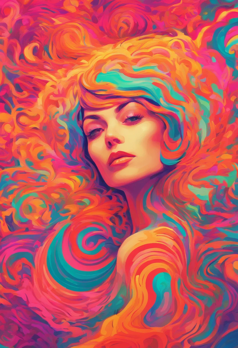 ((top-quality, 8K)), (Realistic), (Face Focus: 1.1), Kawaii Girl, Hair fluttering in the wind, (nudde: 1.3)、D Cup Breasts、Hands are touching the cheeks