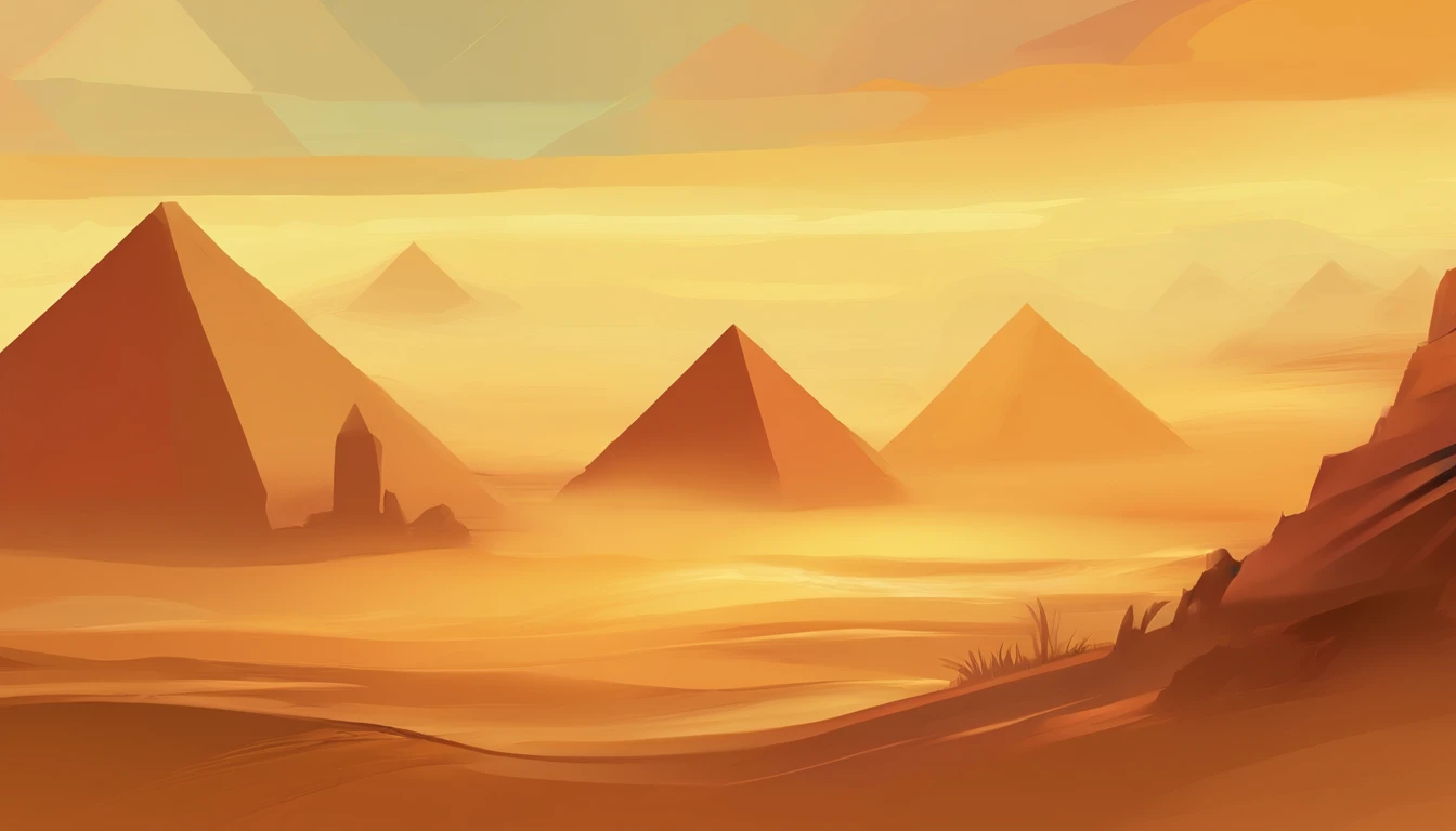 Egypt,Pyramids,Evening glow,sandstorm
