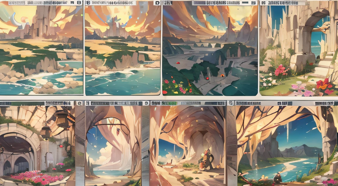 Storyboard,A sound of organs,There really was a downward secret passage。The skewers pass through secret passages,Came to a big cave again,It's as big as a football field,There are meadows,There are flowers,There is also an underground river,When I look up, I can see the blue sky,I don't know where it will fly up from here。
It's so beautiful here!It's like a paradise,Old devil, you are quite good at finding places!