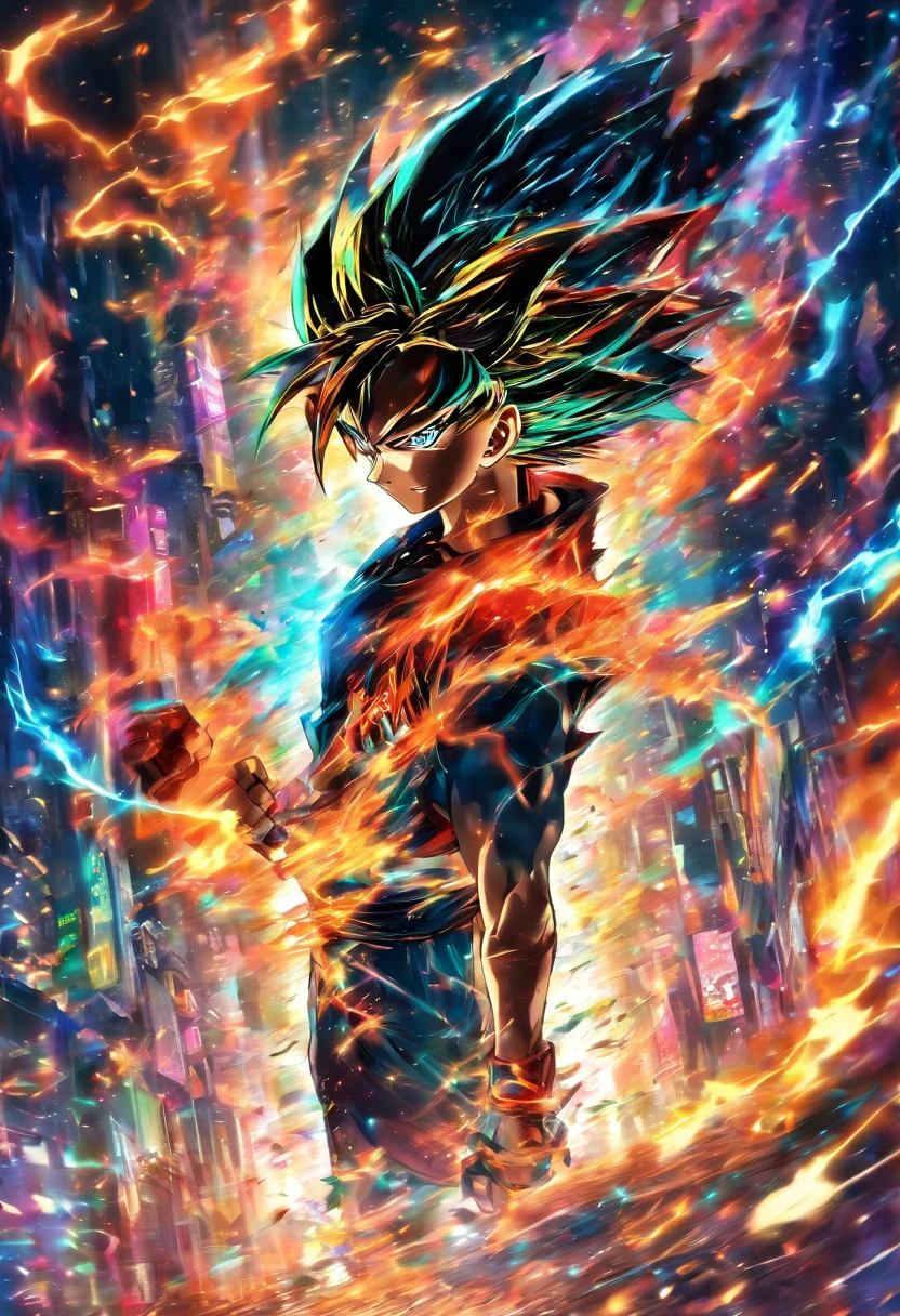 "Crie um novo estilo de arte para um anime shounen, o estilo de arte precisa ser estilizado e bonito."
