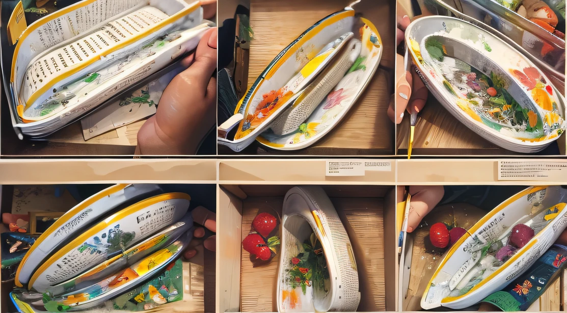 Realistic painting，Illustration compartments