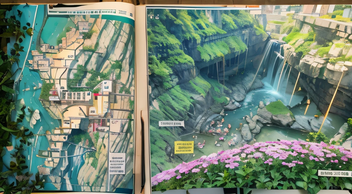Storyboard,There really is a secret passage down。The skewers pass through secret passages,Came to a big cave again,It's as big as a football field,There are meadows,There are flowers,There is also an underground river,When I look up, I can see the blue sky,I don't know where it will fly from here。 It's so beautiful here!It's like a paradise,Old Devil, You're good at finding places!