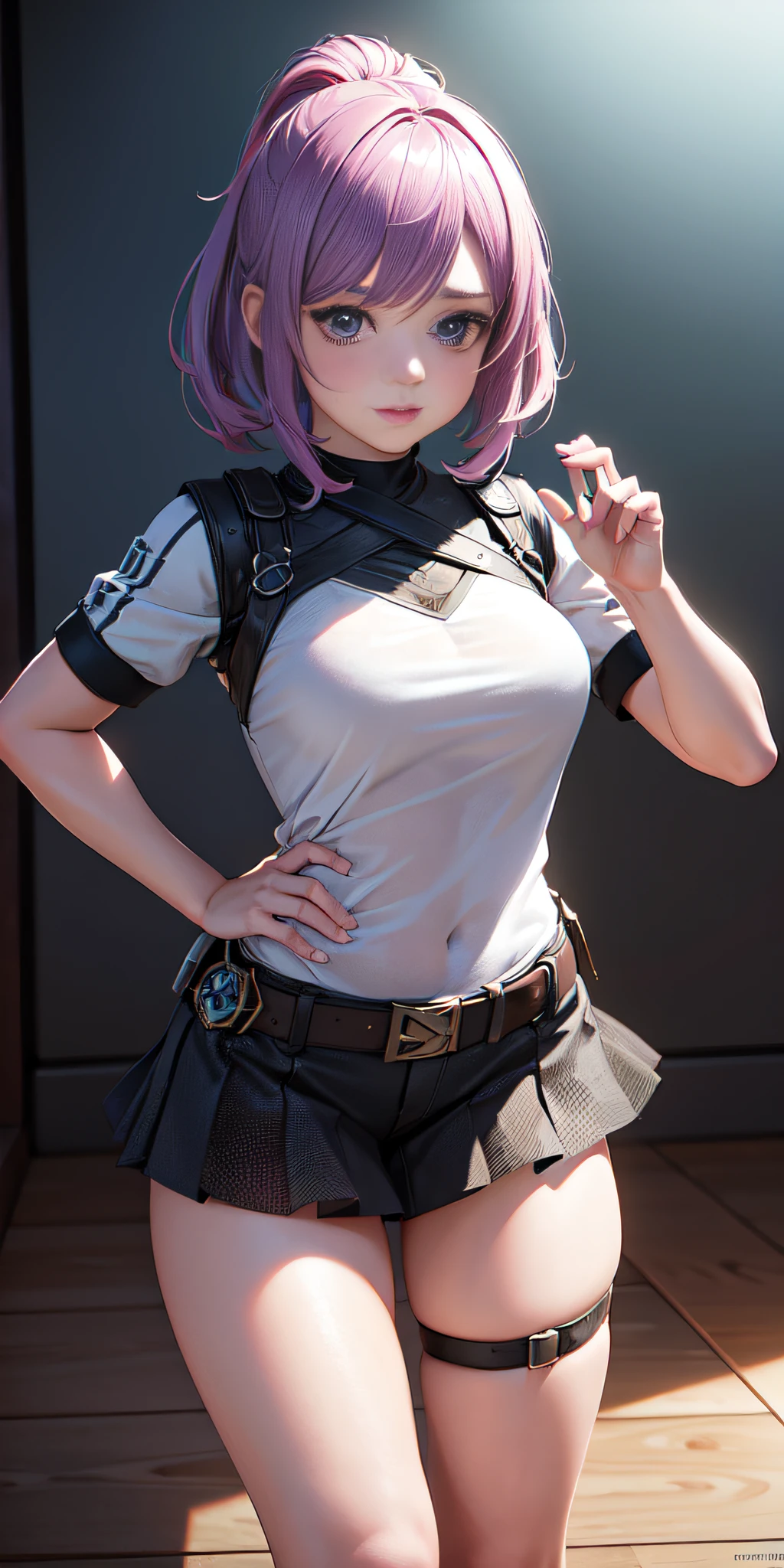 1girl,Obra maestra, 8k,semi-realista,4k,RTX,Shaders,Trabajo de textura brillante