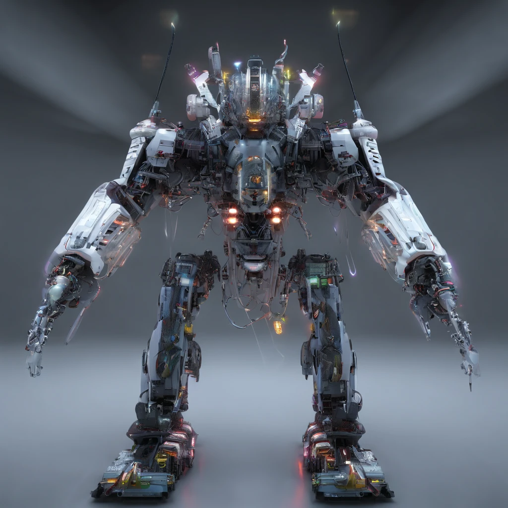 chinesedragon,  (Full body shot) , 1 Transparent Chinese dragonfly in the cloud, Transparent mech, dreamy glow, luminous neon lights, Clean, White background, ( Global illumination, Ray traching, hdr, unreal render,reasonable design, high detal, Masterpiece, Best quality, hyper HD, Cinematic lighting)