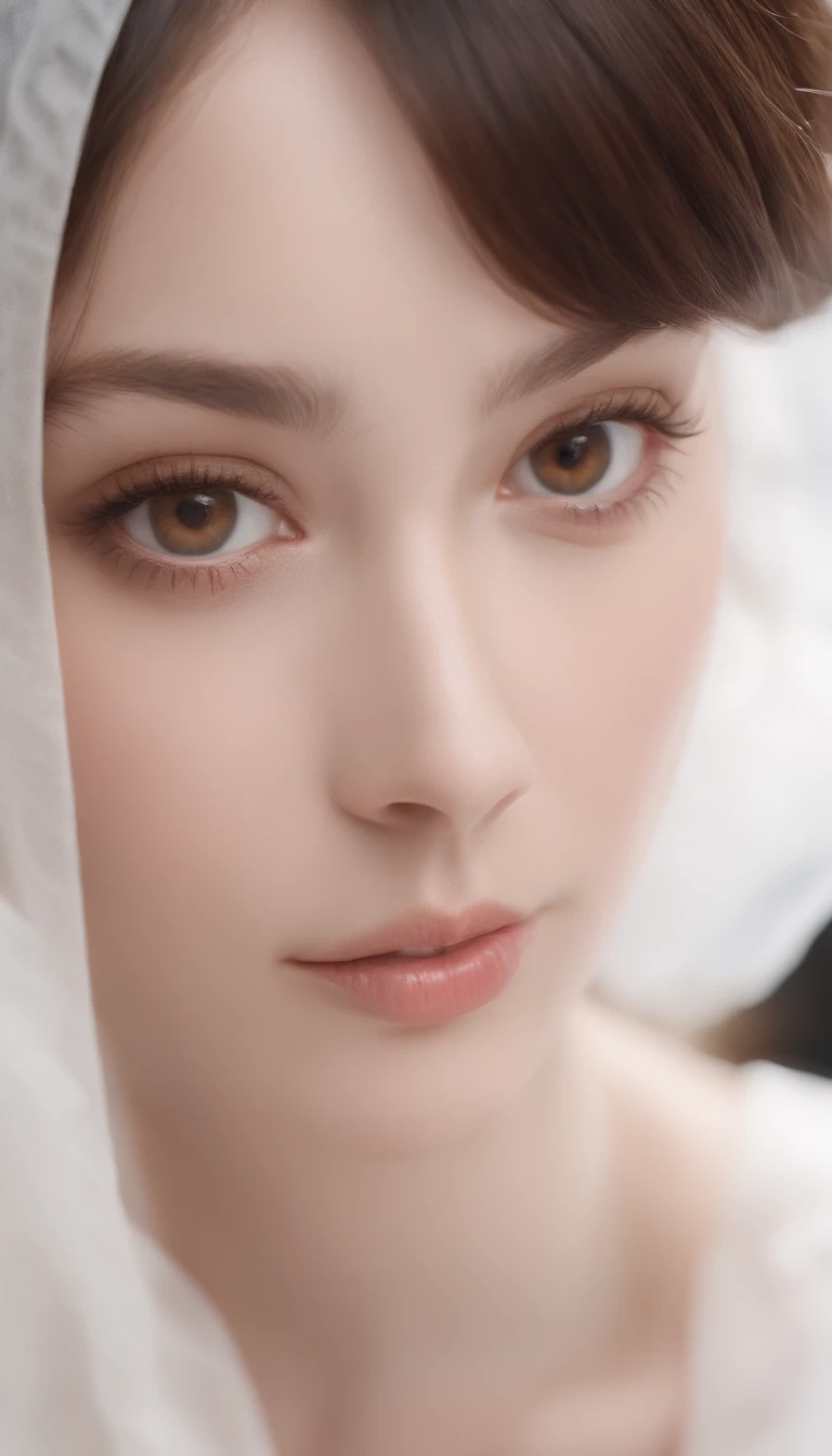 Masterpiece,Best quality,(Photorealistic:1.3),Ultra detailed,Beautiful,romanticism lain,1girll,Small face,Pale skin,((Brown eyes)),Black long hair,(White background:1.4),Ray tracing, naked, pussy closeup, fucking a dildo.