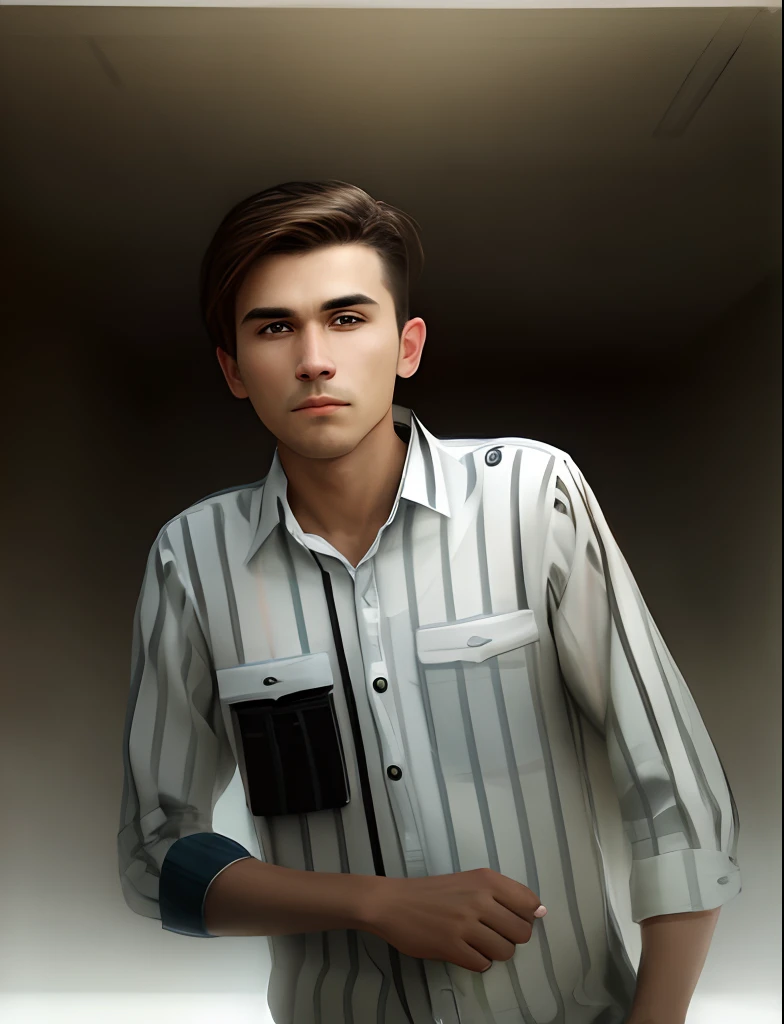man, portrait, modeling, photo, empty background, masterful composition